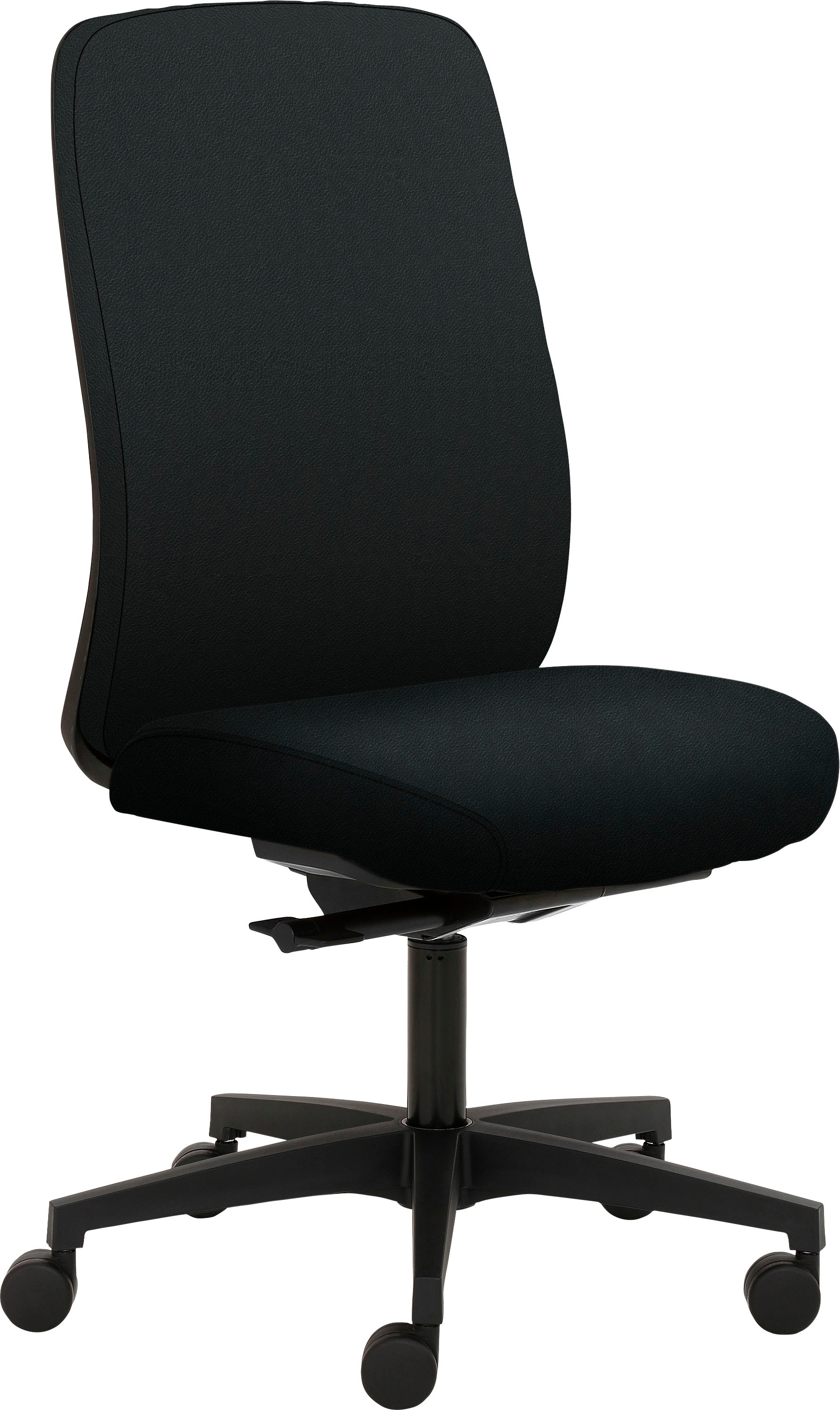 Mayer Sitzmöbel, Bürostuhl »myTRITON« () 1 Stk., Schwarz + Schwarz, Leder, B/H/T: 70 cm, Schwarz + Schwarz
