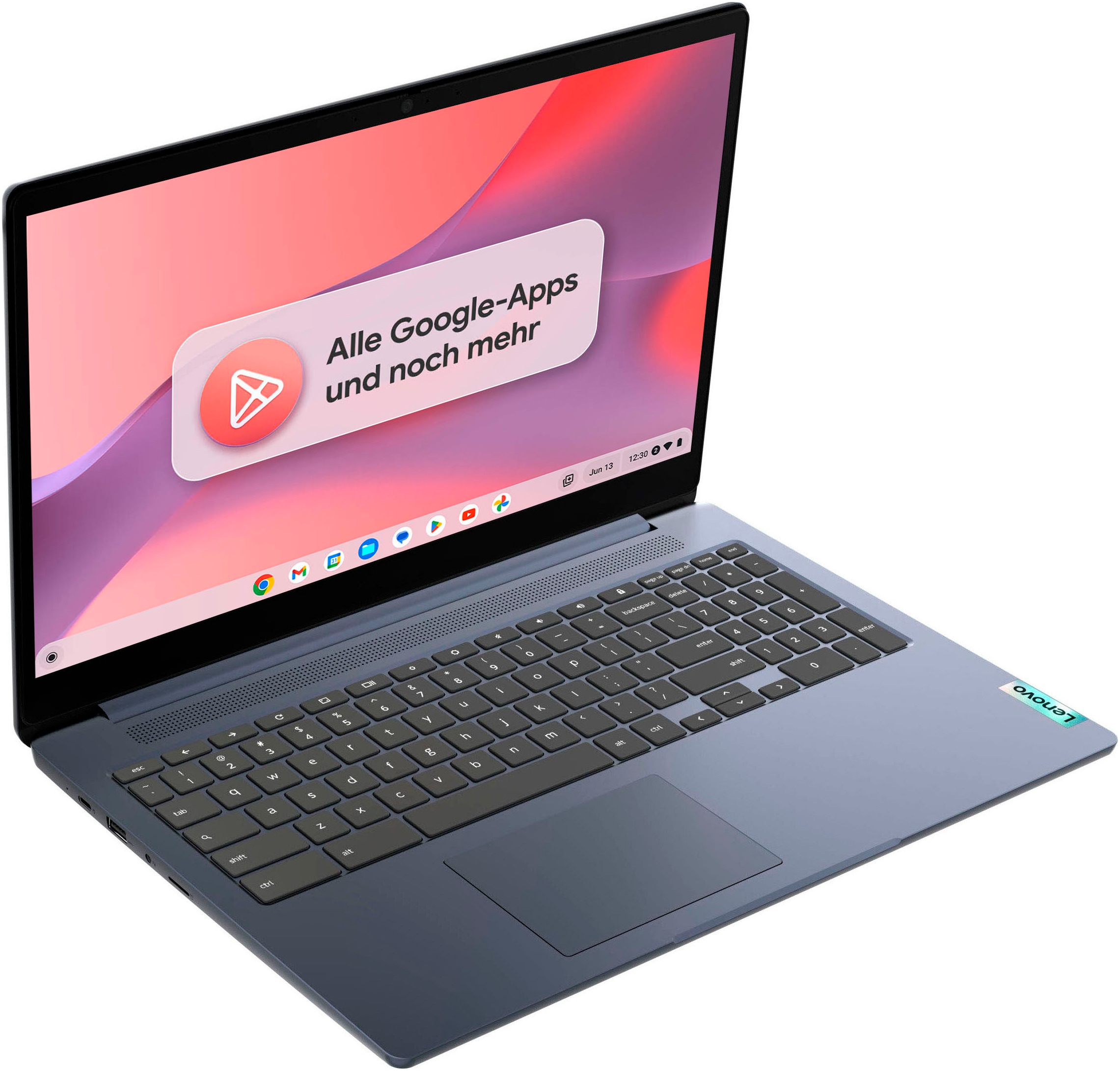 Lenovo Chromebook »IdeaPad 3 Chrome 15IJL6 8GB RAM / 128GB eMMC«, 39,6 cm, / 15,6 Zoll, Intel, Celeron, UHD Graphics, ChromeOS, Clamshell Laptop with Full HD Panel