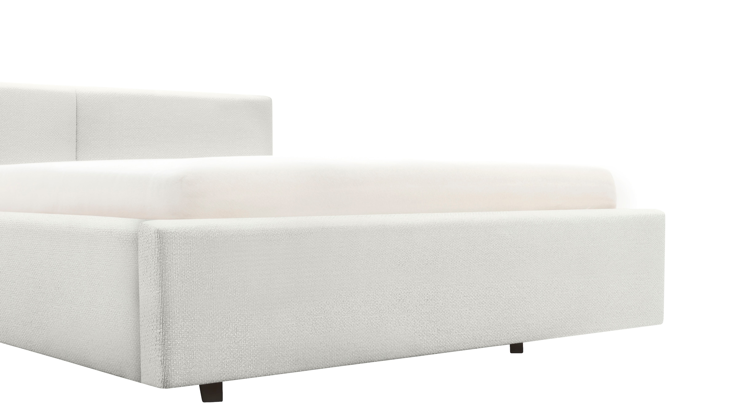 meise.möbel Polsterbett »Cube wahlweise mit Matratze und Bettkasten« extra flaches Kopfteil, erhältlich in den Breiten 140cm, 160cm & 180cm