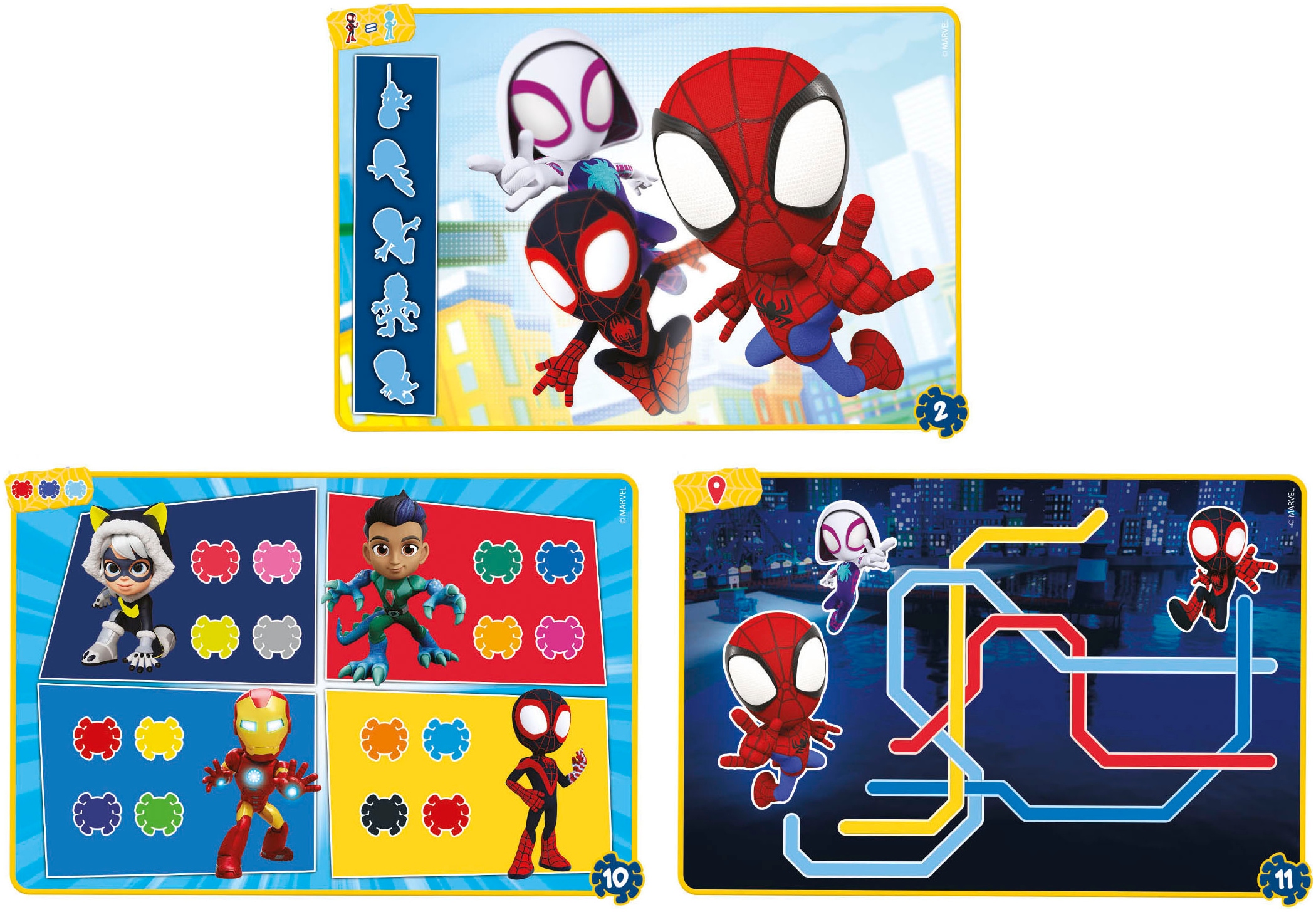 Clementoni® Spiel »Spidey und seine Superfreunde, E-Lektor Quiz Travel«, Made in Europe