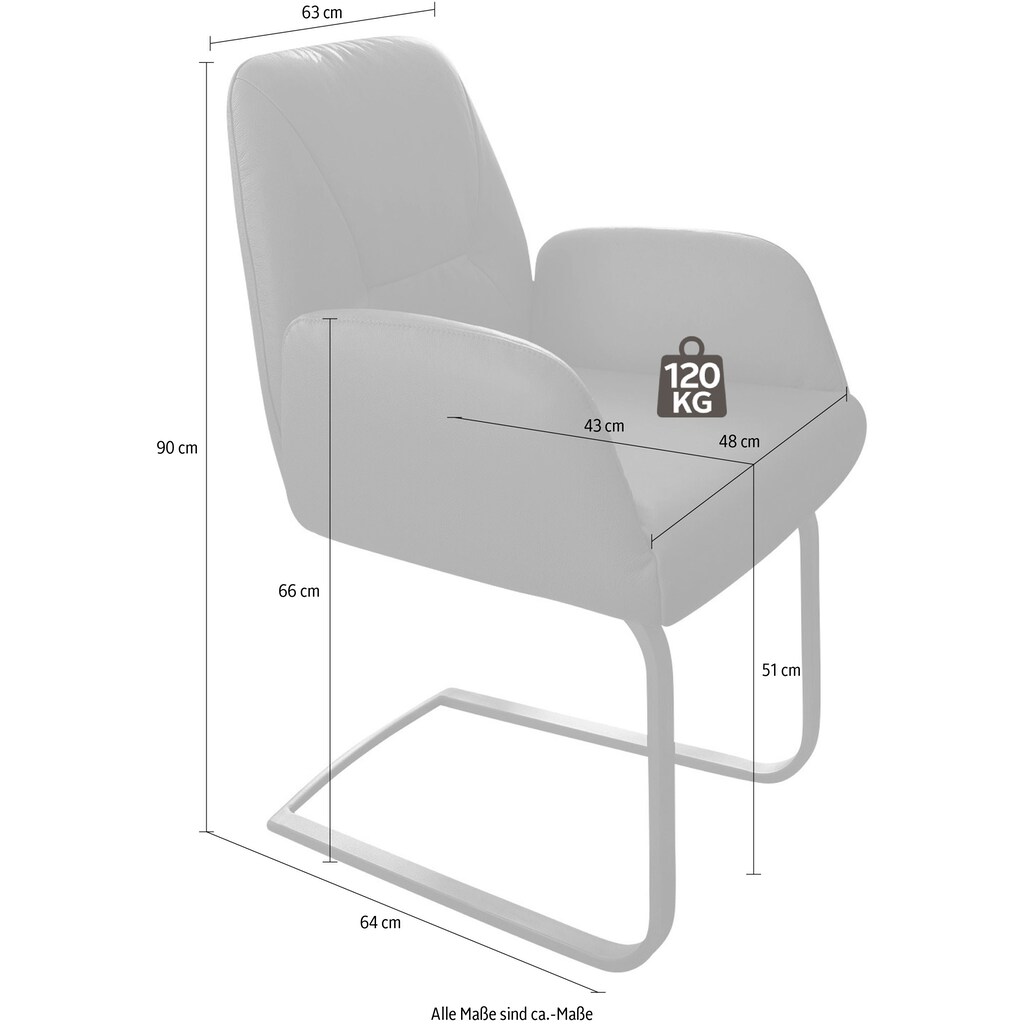 W.SCHILLIG Freischwinger »ole«, Longlife Xtra-Leder Z69