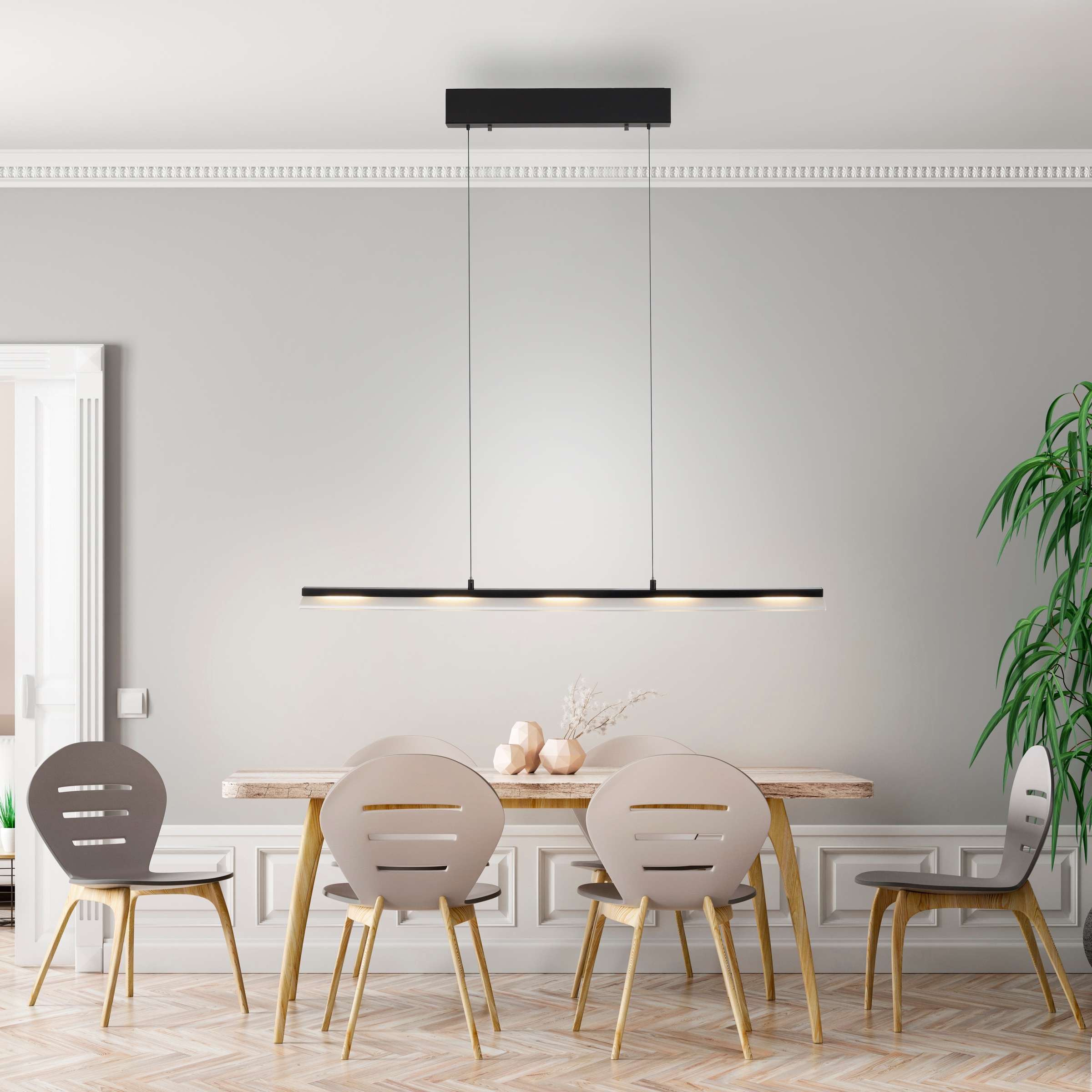 JUST LIGHT Pendelleuchte »NELE«, 1 flammig, Leuchtmittel LED-Board | LED fest integriert, LED, Comfort Lift, dimmbar, Switchmo