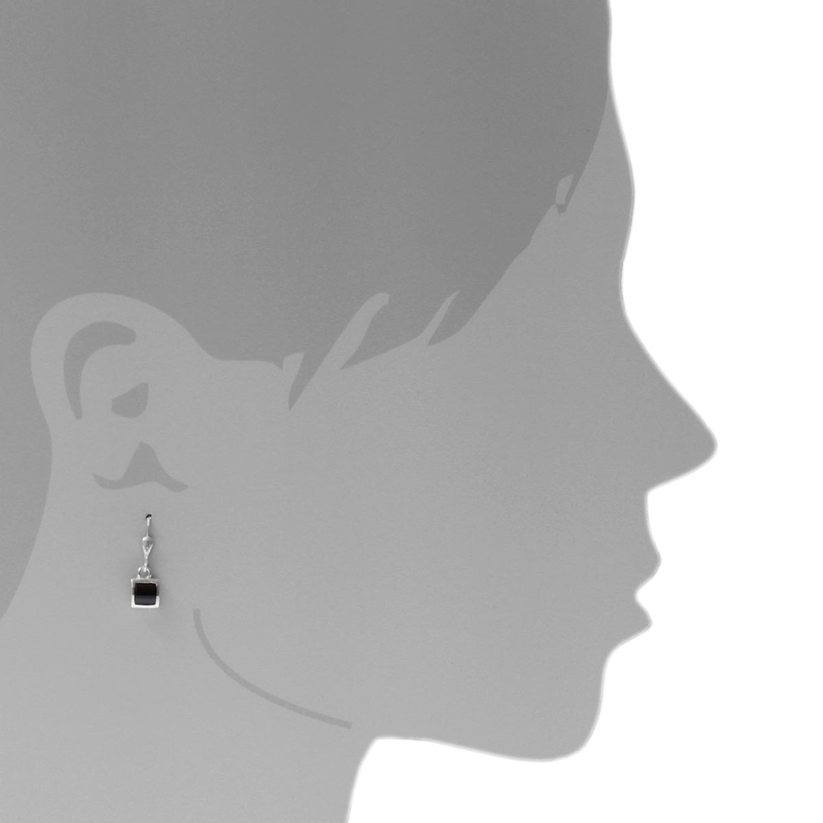OSTSEE-SCHMUCK Paar Ohrhänger »- Astrid 5x5 - Silber 925/000 - Bernstein«