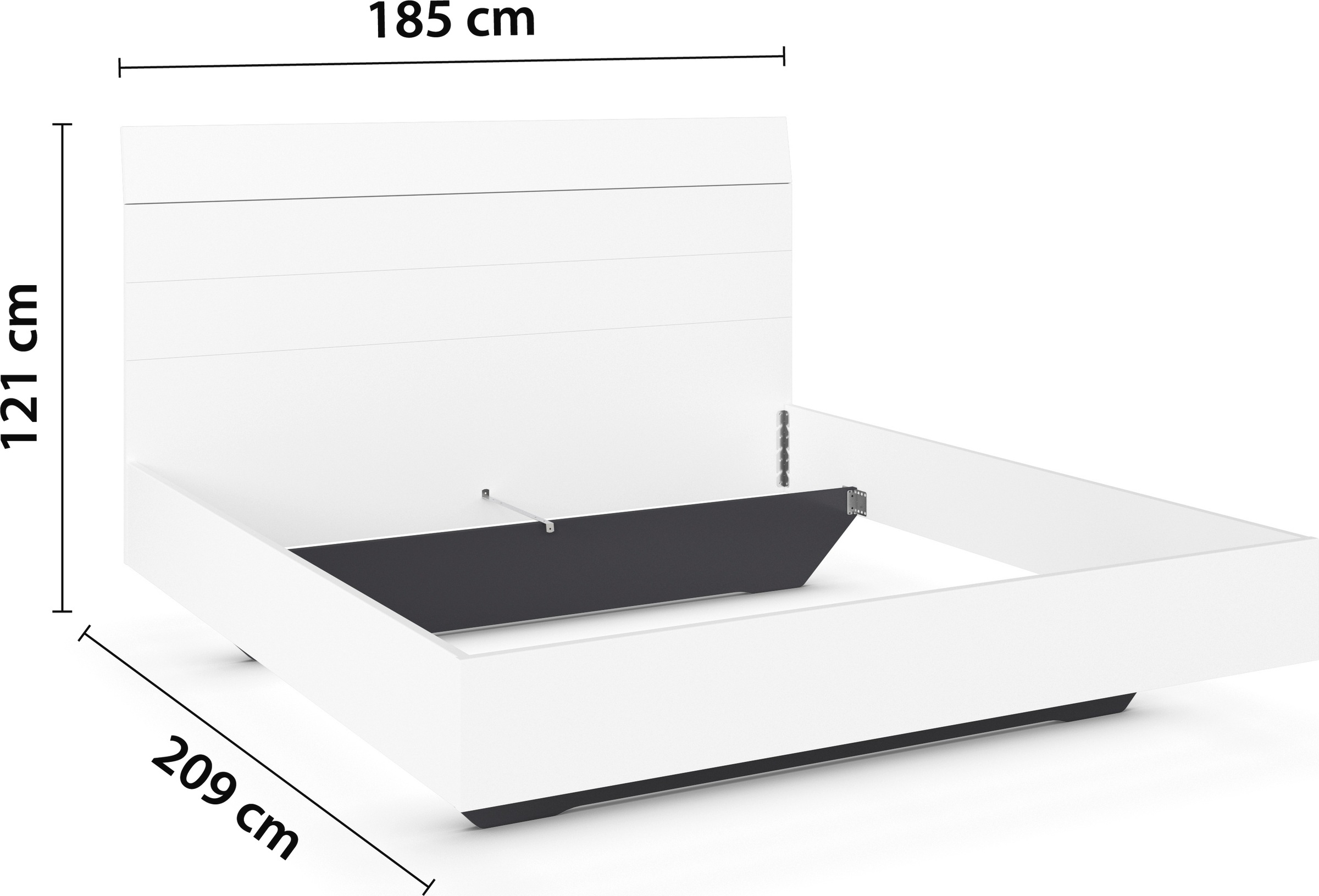 rauch Futonbett »Bett Doppelbett Holzbett AGORDO«, mit hohem Kopfteil und schwebender Optik MADE IN GERMANY