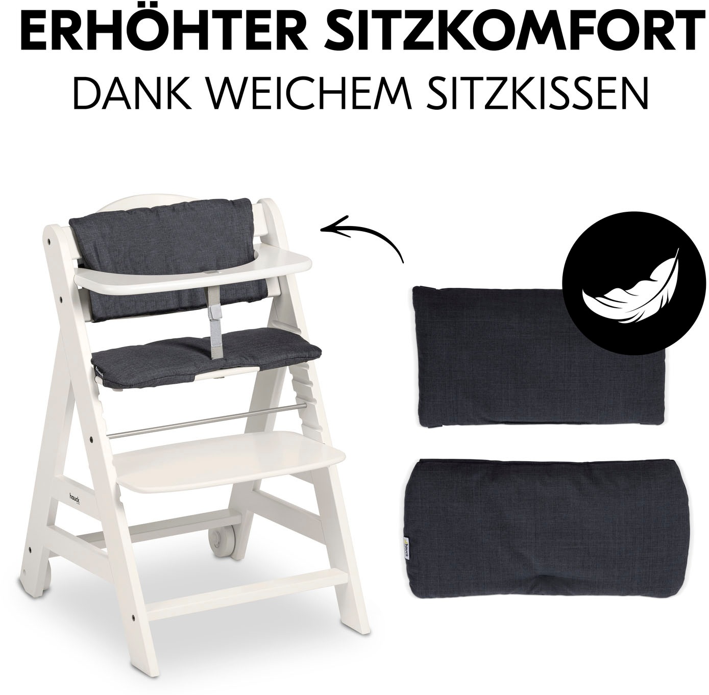 Hauck Hochstuhl »Beta+, White«, FSC® - schützt Wald - weltweit