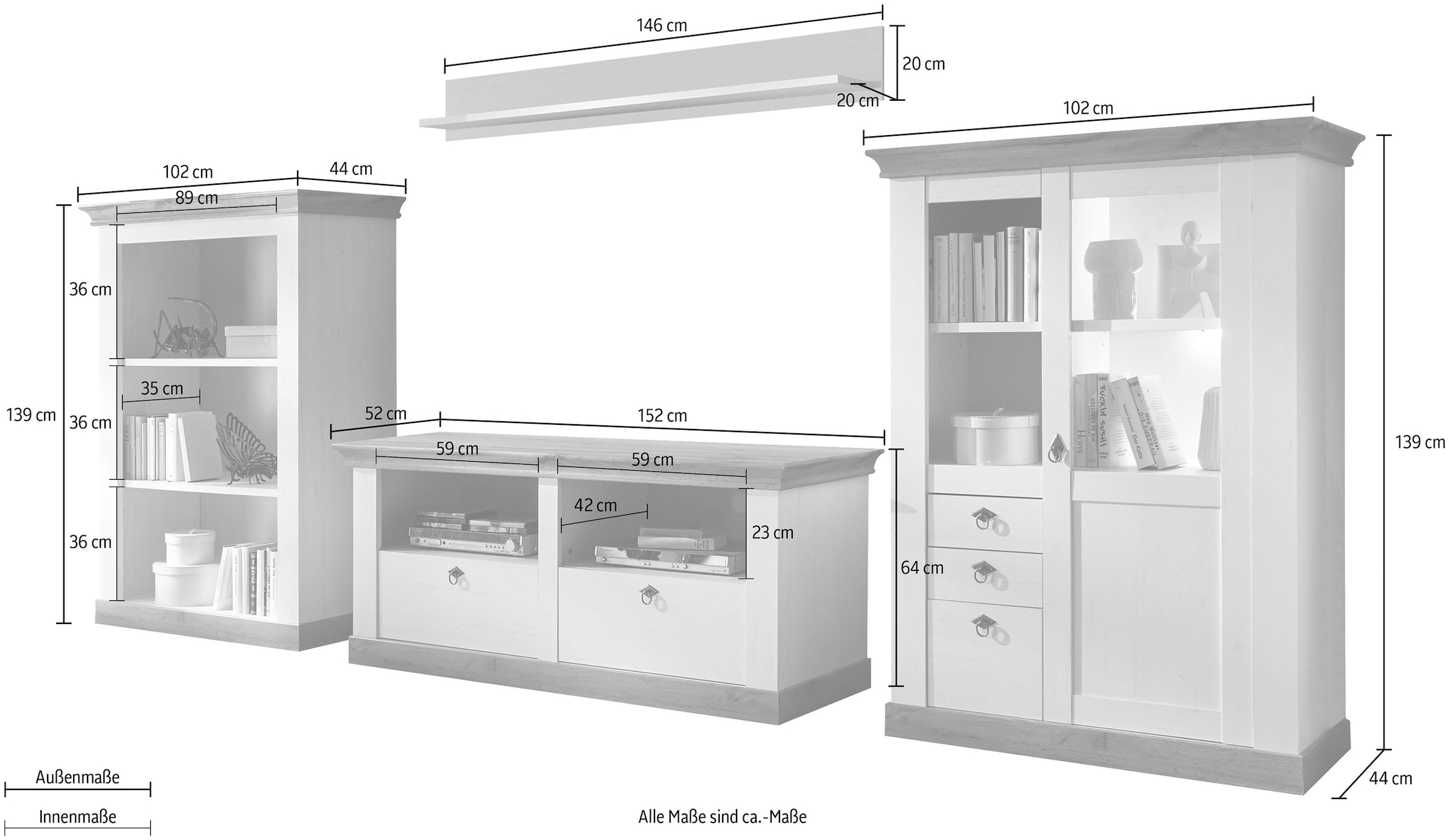 Home affaire Wohnwand »Cremona«