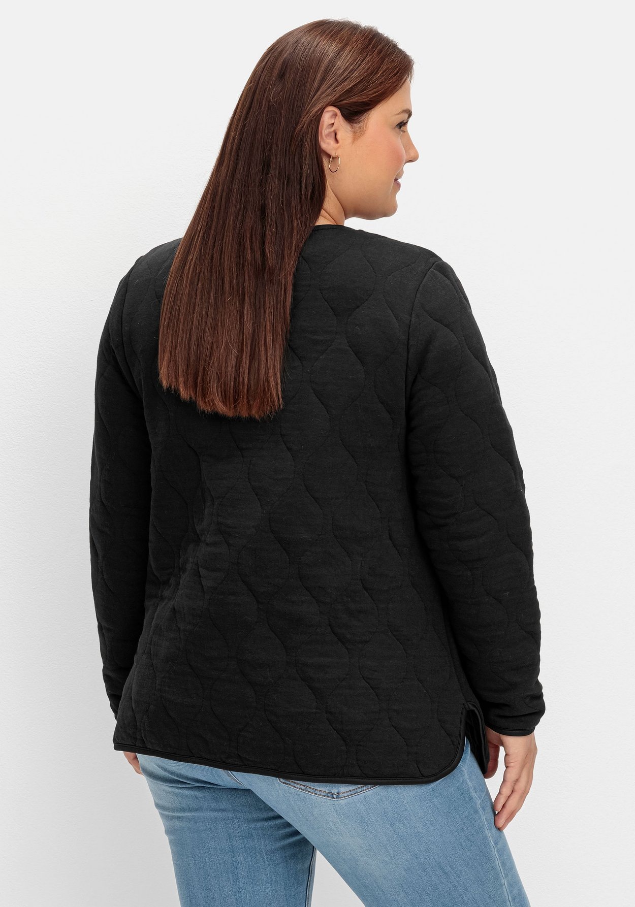 Sheego Sweatjacke »Sweatjacke mit Steppung«