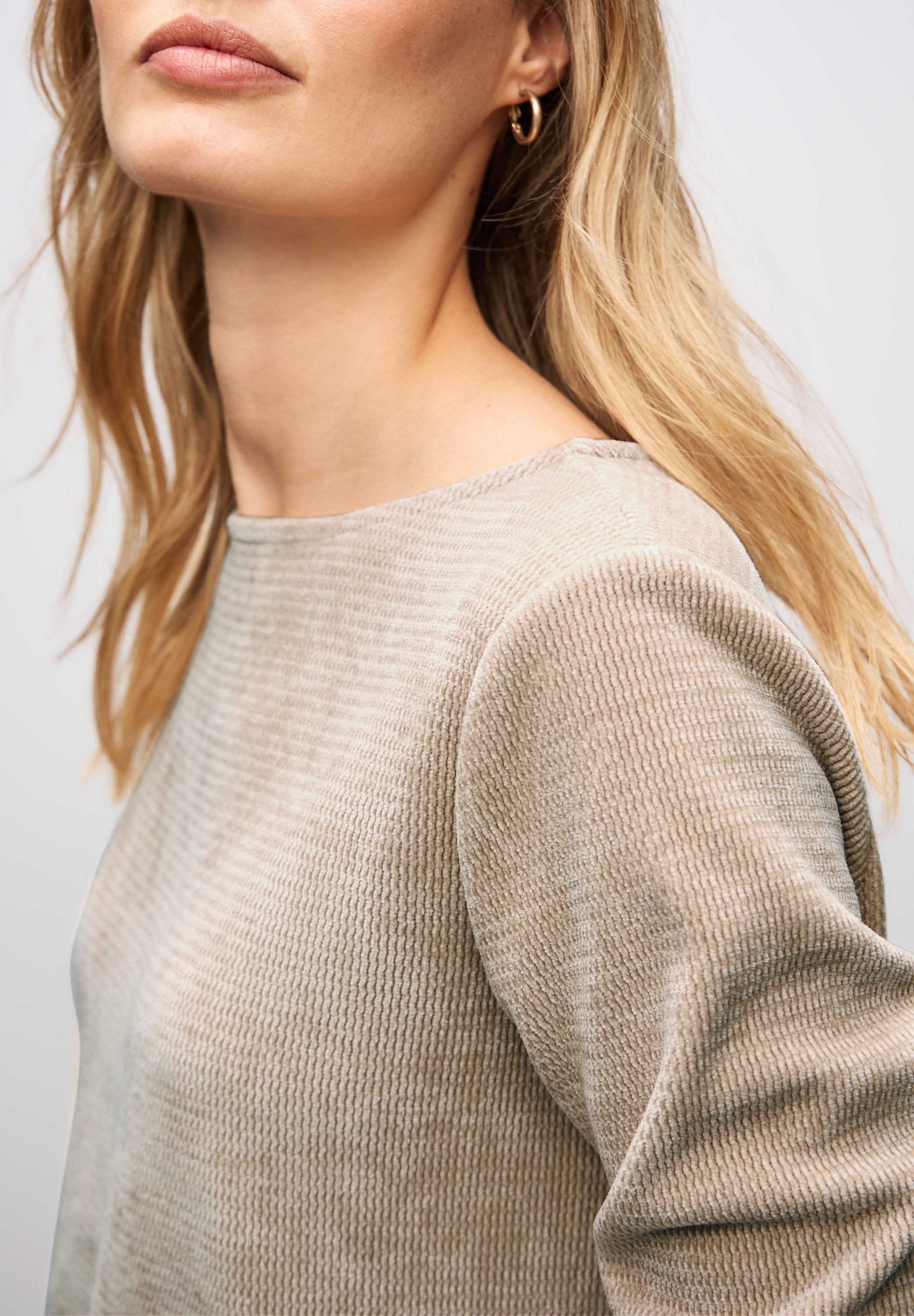 STREET ONE Rundhalspullover mit U-Boot Ausschnitt