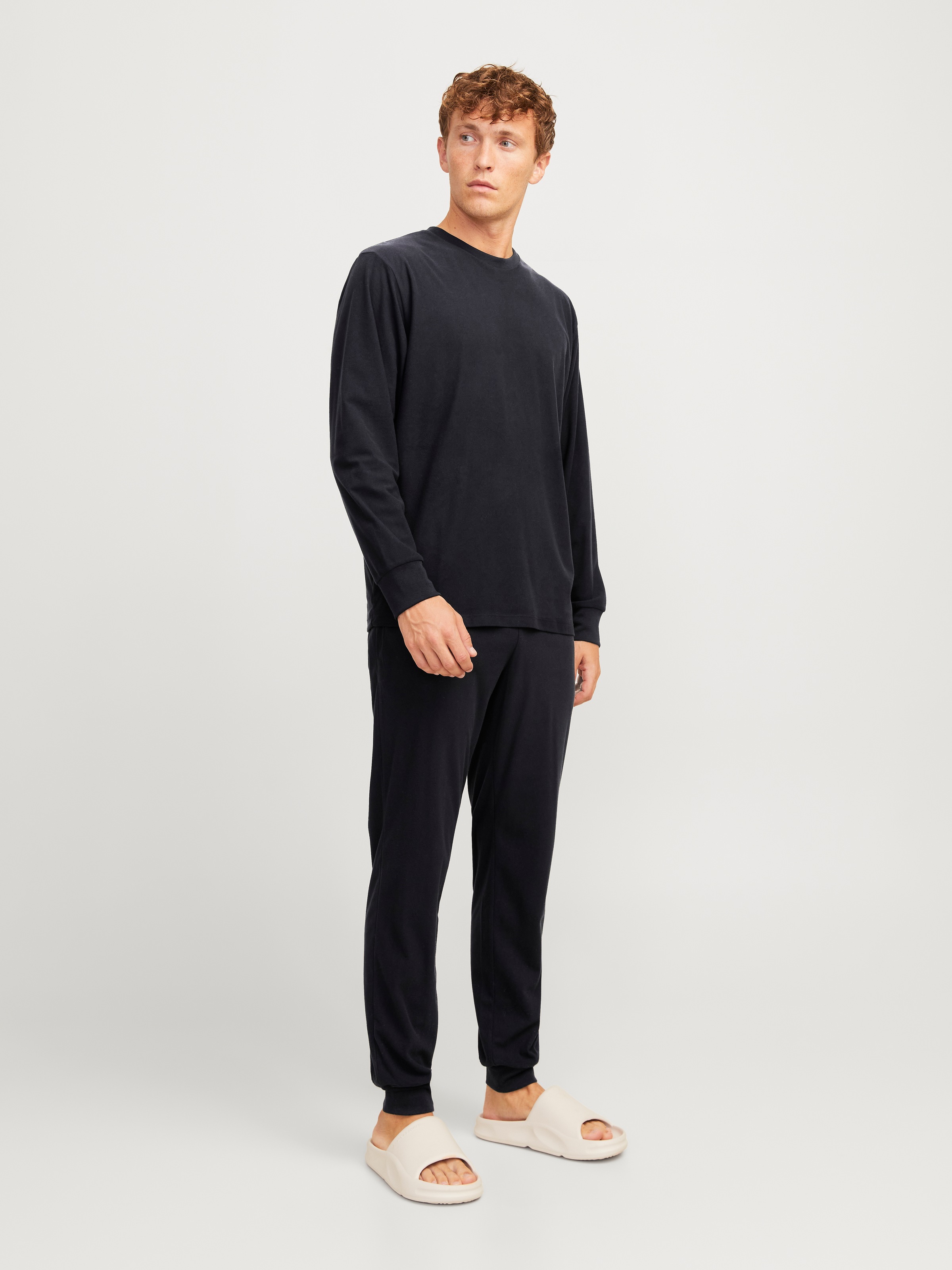 Jack & Jones Langarmshirt »JACSOLID LOUNGE SET W NOOS«, (Set, 2 tlg.)