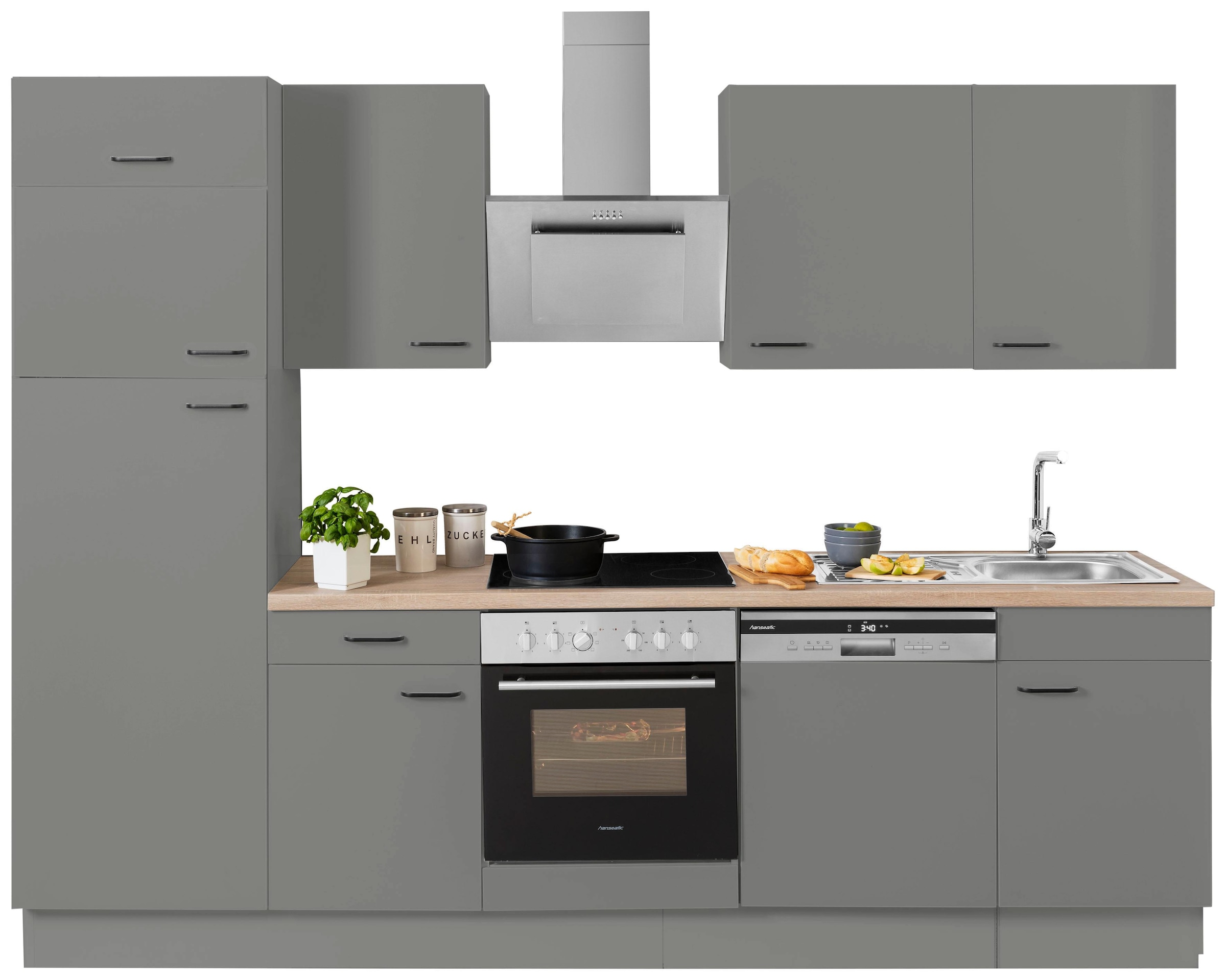 OPTIFIT Küchenzeile »Elga«, Premium-Küche mit Soft-Close-Funktion,  Vollauszug, Breite 280 cm bequem bestellen
