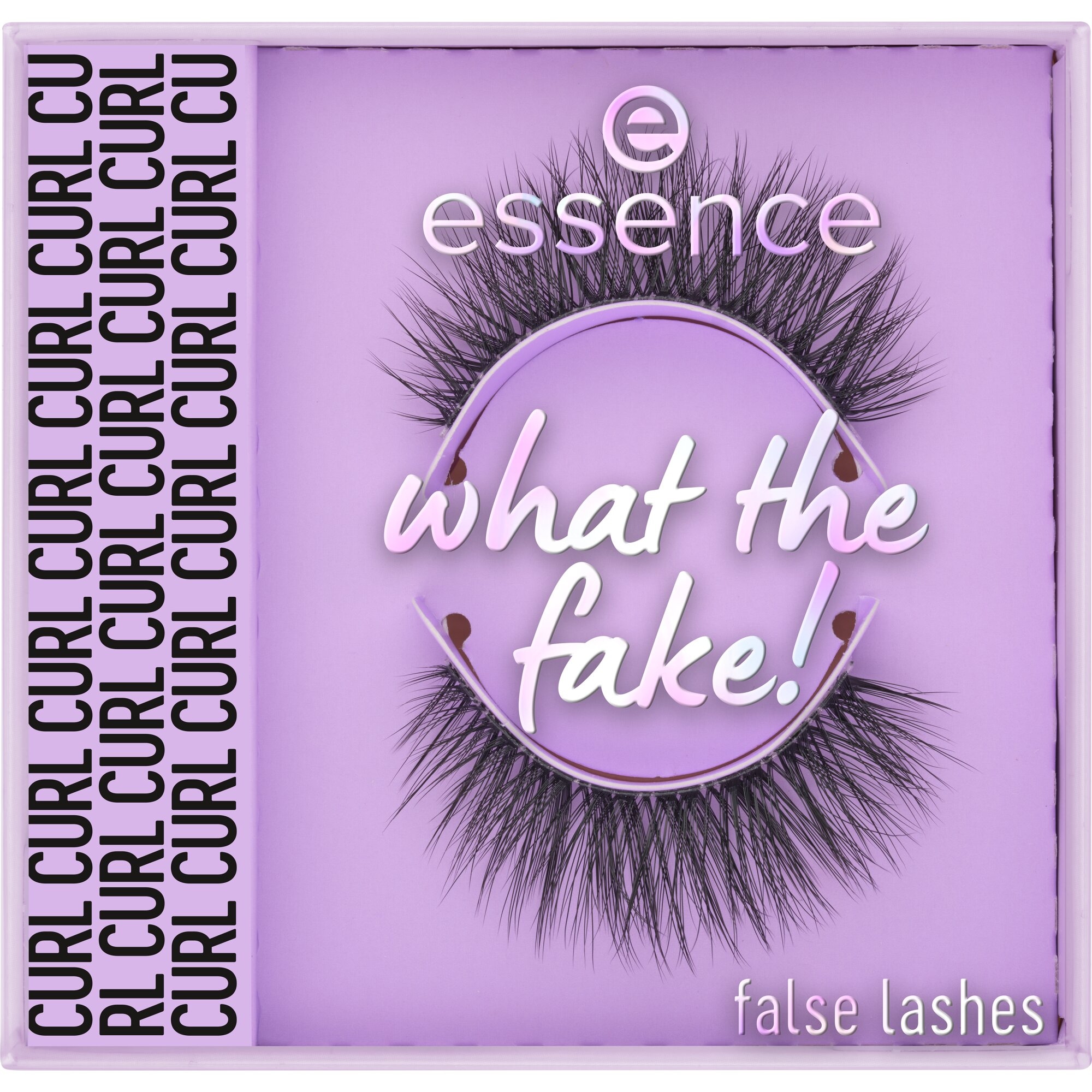 Essence Bandwimpern »what the fake! false lashes«, (Set, 3 tlg.), Ultradünnes Wimpernband, wiederverwendbar, mitgelieferter Kleber.