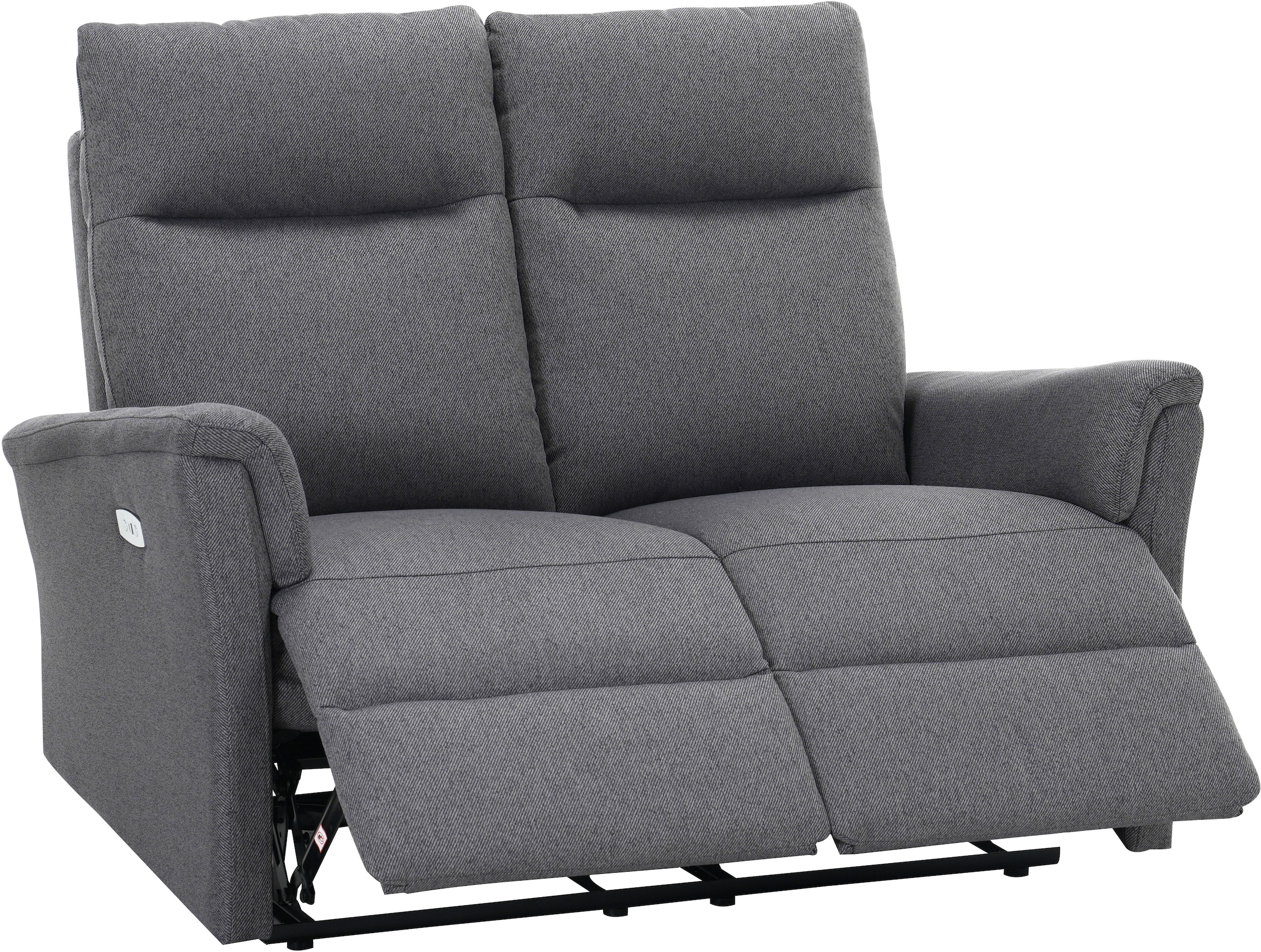 Home affaire 2-Sitzer »FINNARA,2-Sitzer,elelektrische Relaxfunktion in 2 Sitzen, USB A/C« Liegefunktion 105°-135°, Federkern,