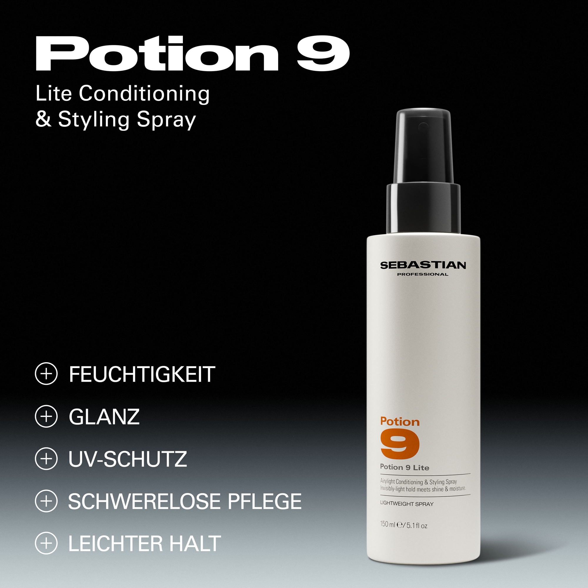 Sebastian Professional Haarpflege-Spray »Potion 9 Lite« für geschädigtes, trockenes, glanzloses und widerspenstiges Haar