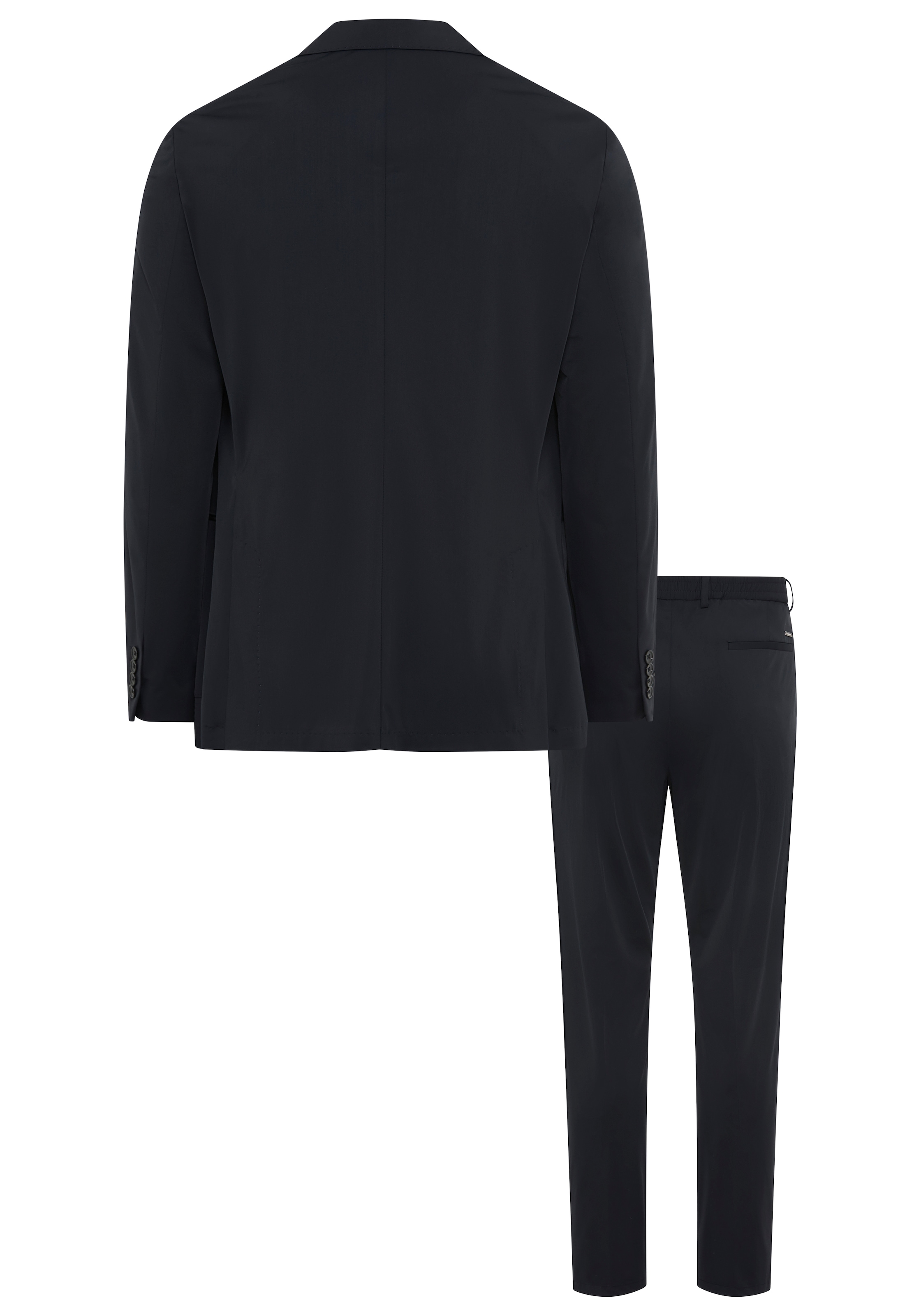 Bruno Banani Anzug »Packable Suit, Anzug« Sakko & Hose;nicht bleichen;nicht trocknergeeignet;nicht bügeln;Chemische Reinigung, schonender Prozess, 2 tlg. slim fit perfekt für Reisen! immer Top gestylt ohne Knitterfalten
