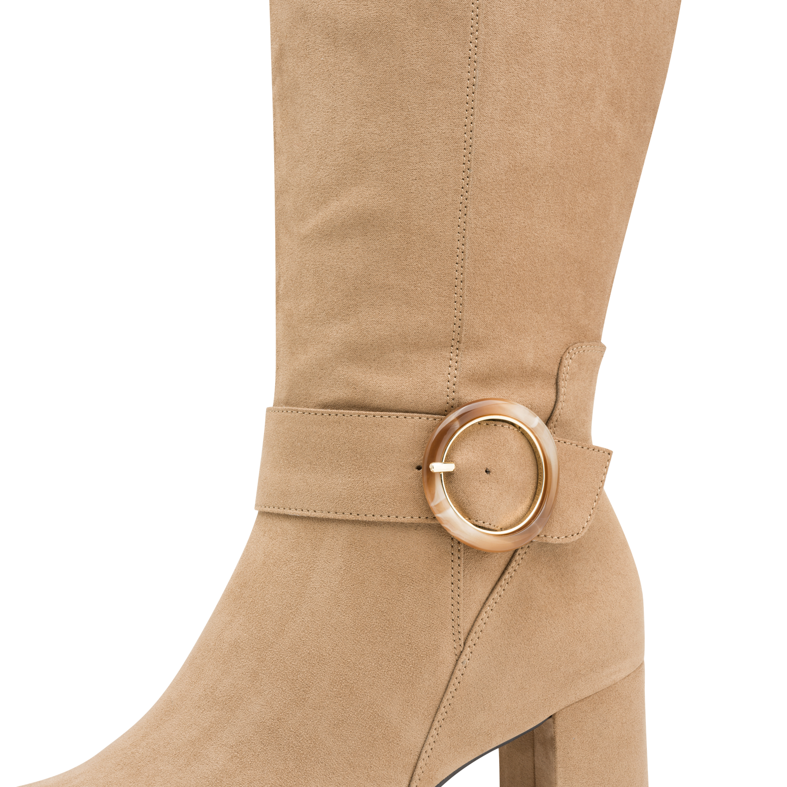 MARCO TOZZI Stiefel  , Blockabsatz, Businessstiefel, Langschaftstiefel mit Zierschnalle