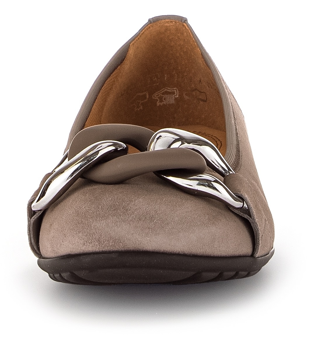 Gabor Ballerina »Florenz«, Businessschuh, Schlupfschuh mit Elastikeinfass, Weite G