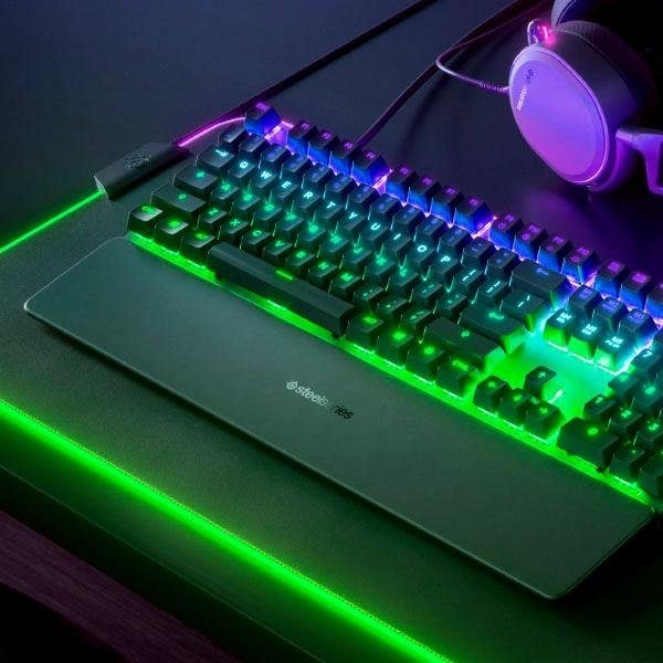 SteelSeries Gaming-Tastatur »Apex Pro Mechanical«, (Smart-Display-Makrotasten-Handgelenkauflage-Multimedia-Tasten-USB-Durchschleife-Anpassbare OmniPoint-Schalter)