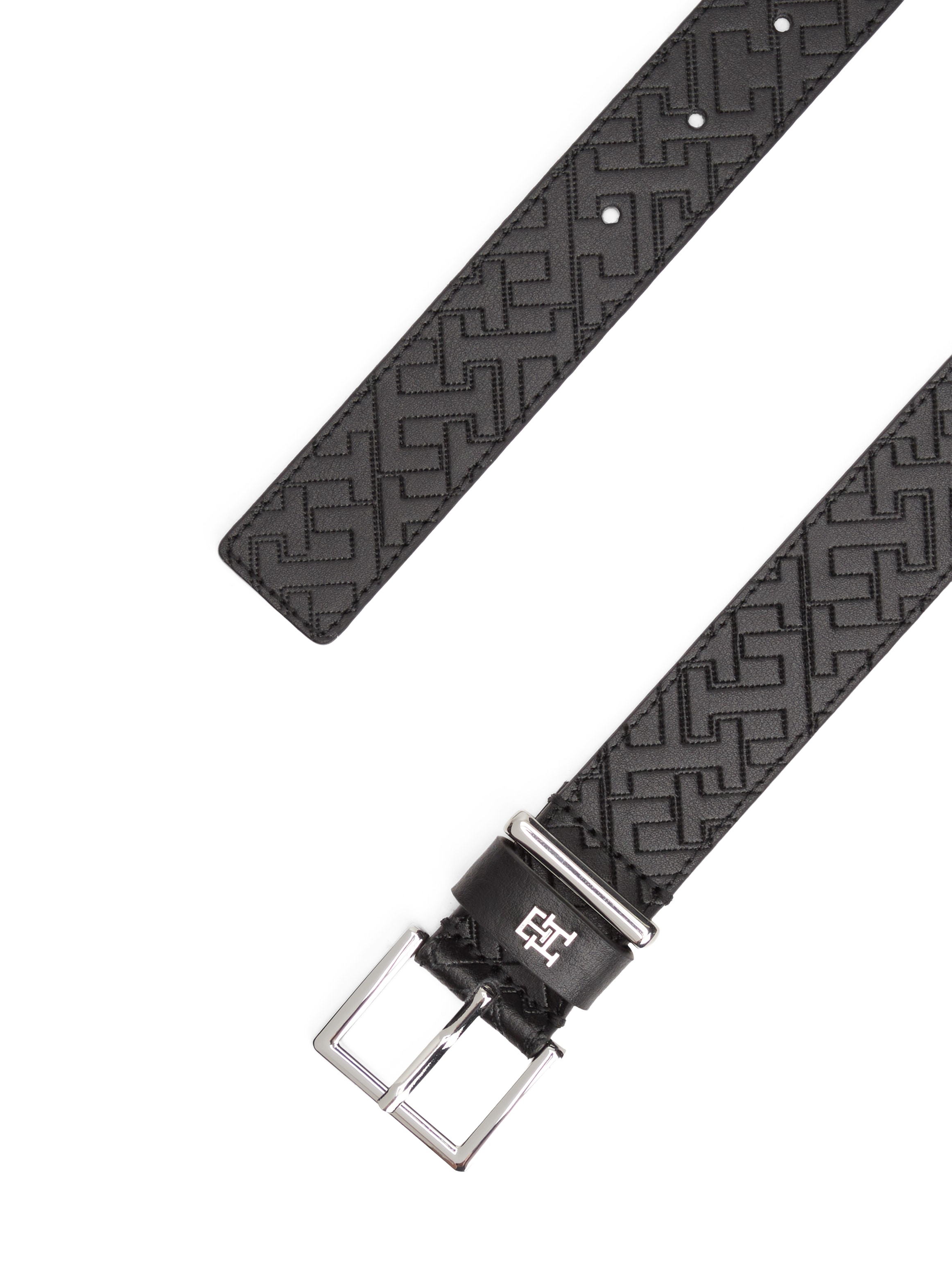 Tommy Hilfiger Ledergürtel »TH SQUARE MONO« mit TH-Monogramm, Breite: 3 cm