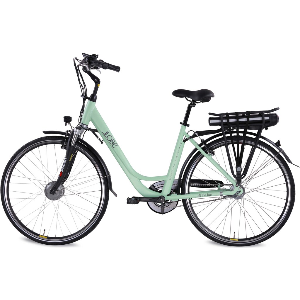 LLobe E-Bike »Metropolitan JOY 2.0, 13Ah«, 7 Gang, Shimano, Frontmotor 250 W