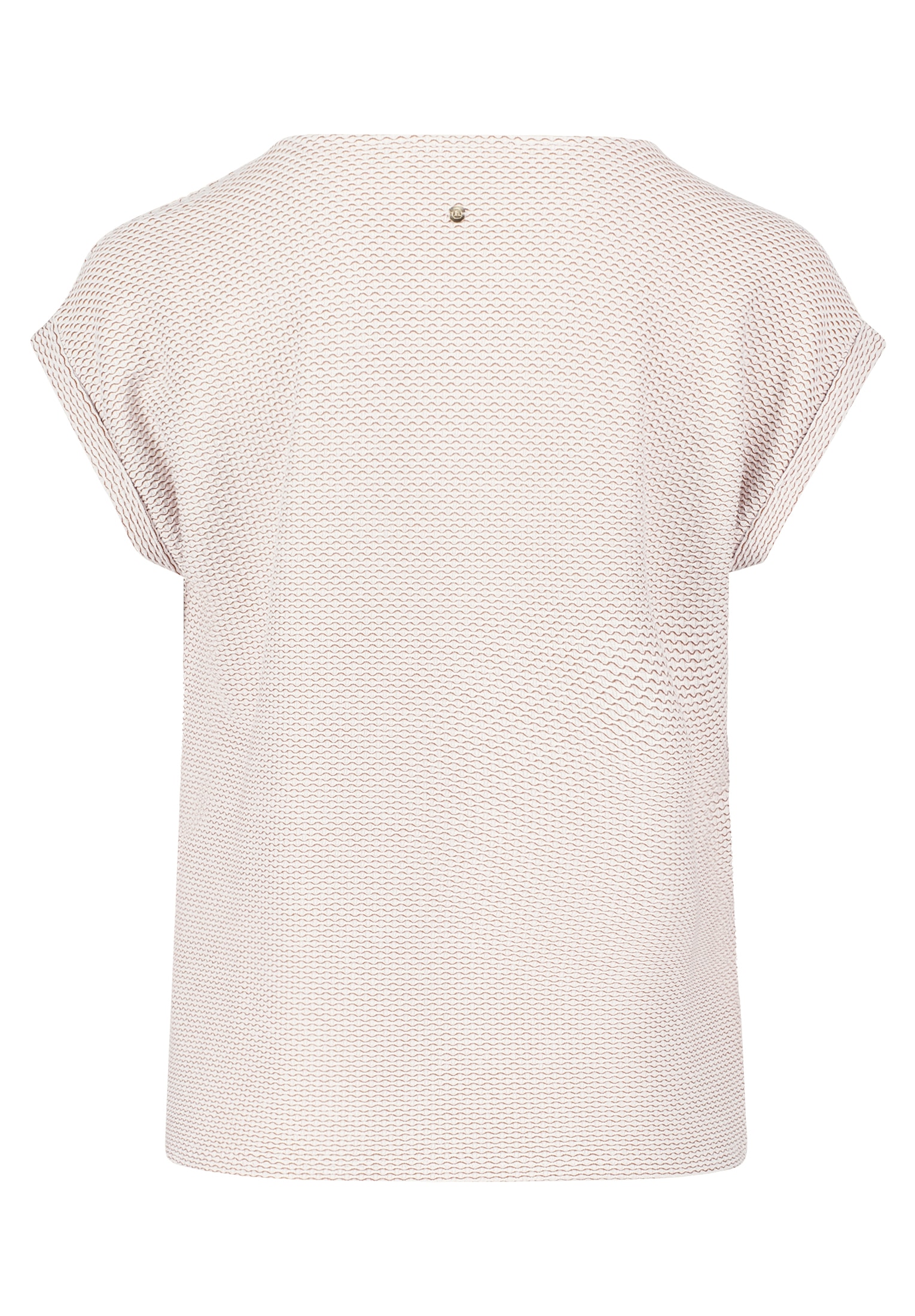 Betty&Co Kurzarmshirt »Casual-Shirt mit Wellenstruktur«
