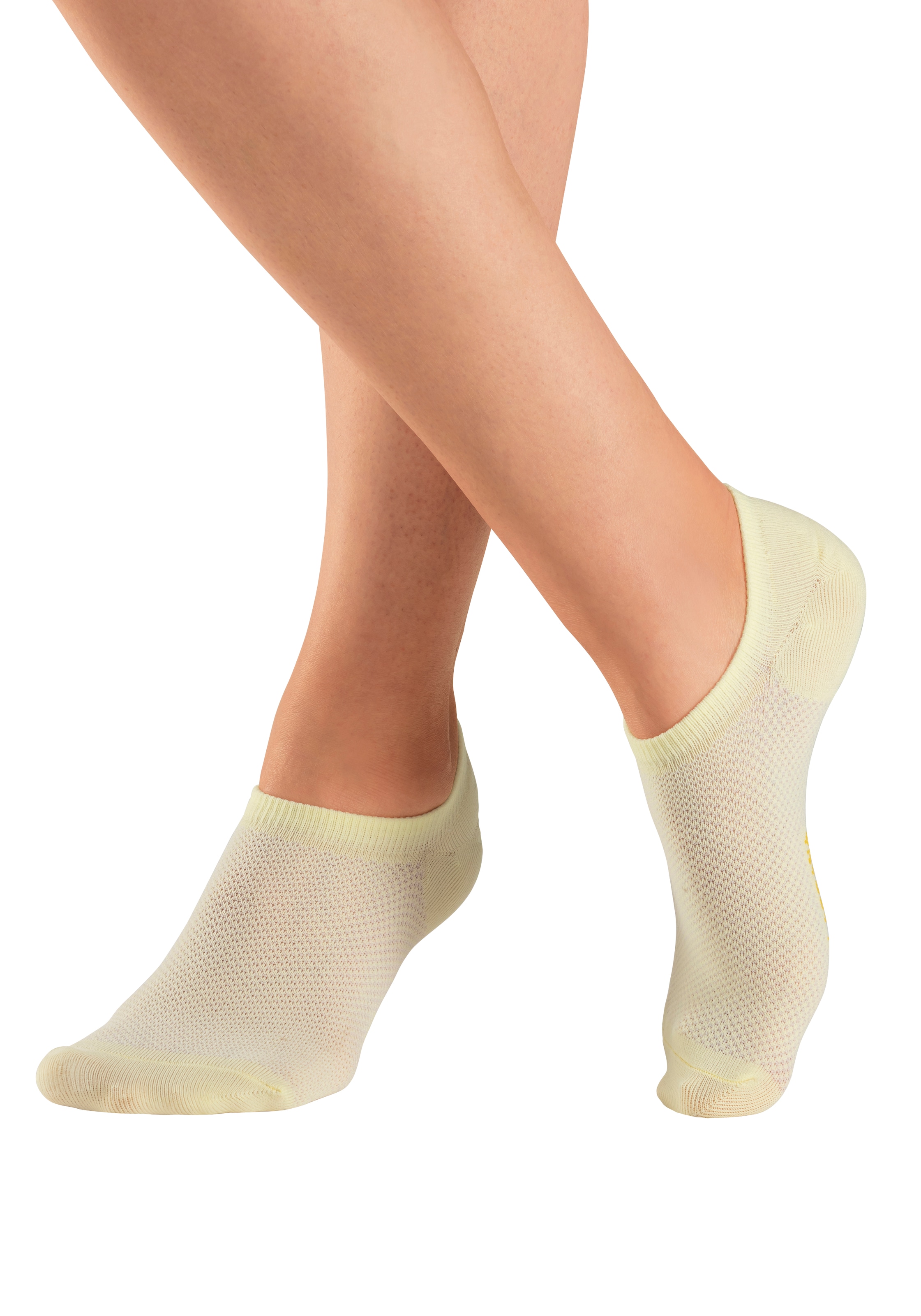 LASCANA ACTIVE Sneakersocken, (Packung, 7 Paar), mit Pikeestruktur und Silicon