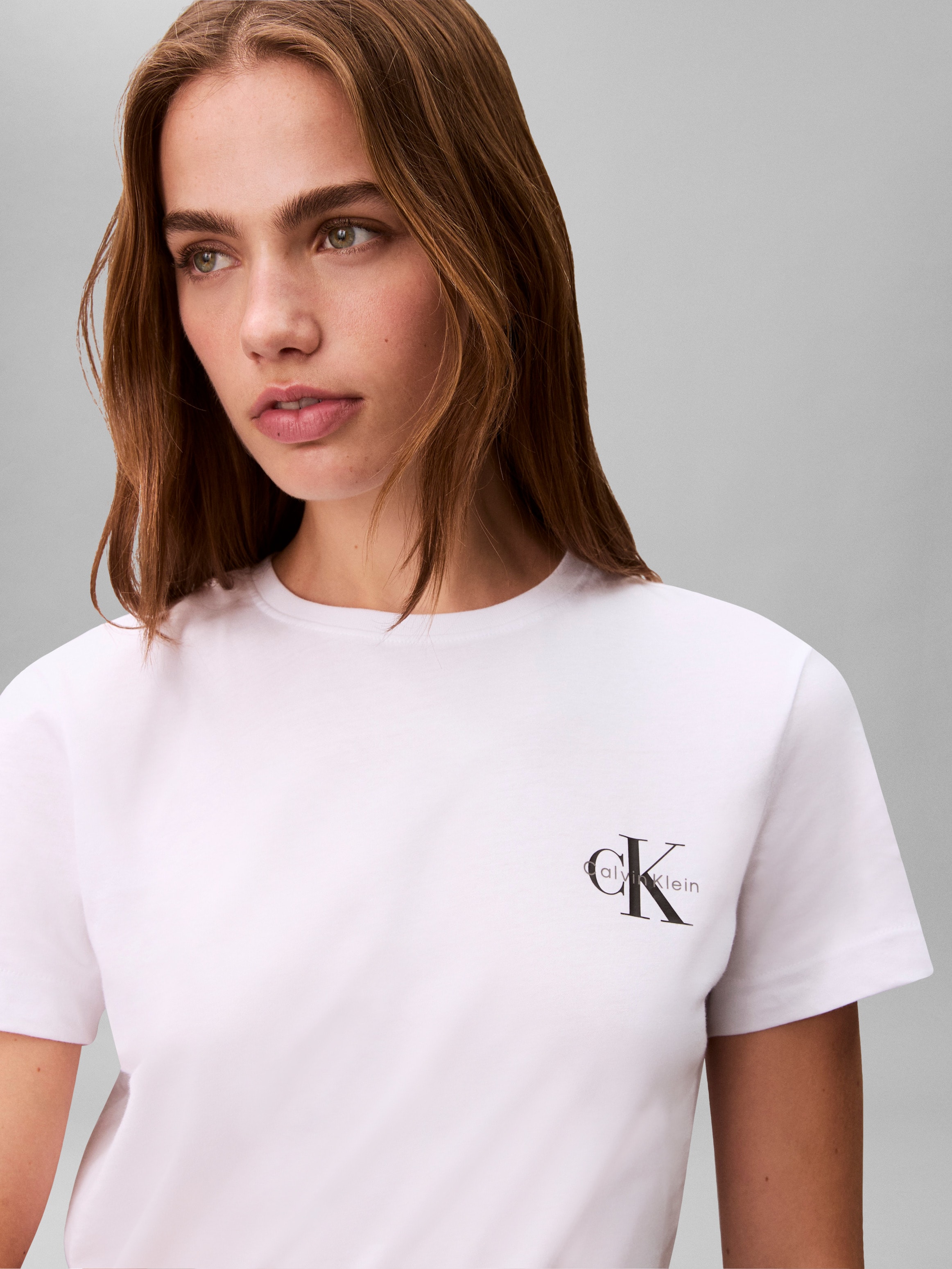 Calvin Klein Jeans T-Shirt »MONOLOGO CN 2 PACK TEE« Packung, 2er-Pack, 2 , Logoschriftzug