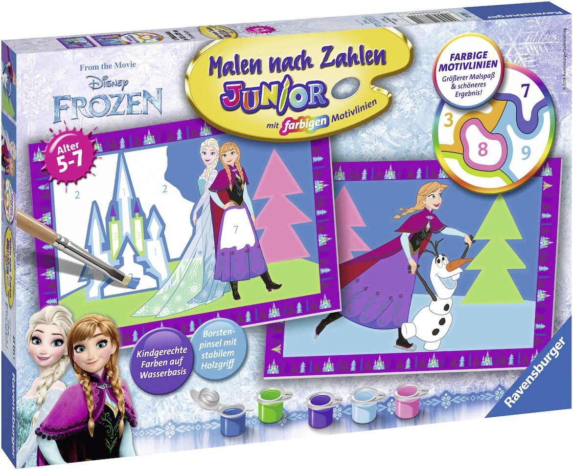 Ravensburger Malen nach Zahlen »Junior, Disney Frozen, Die Eiskönigin«, Made in Europe, FSC® - schützt Wald - weltweit
