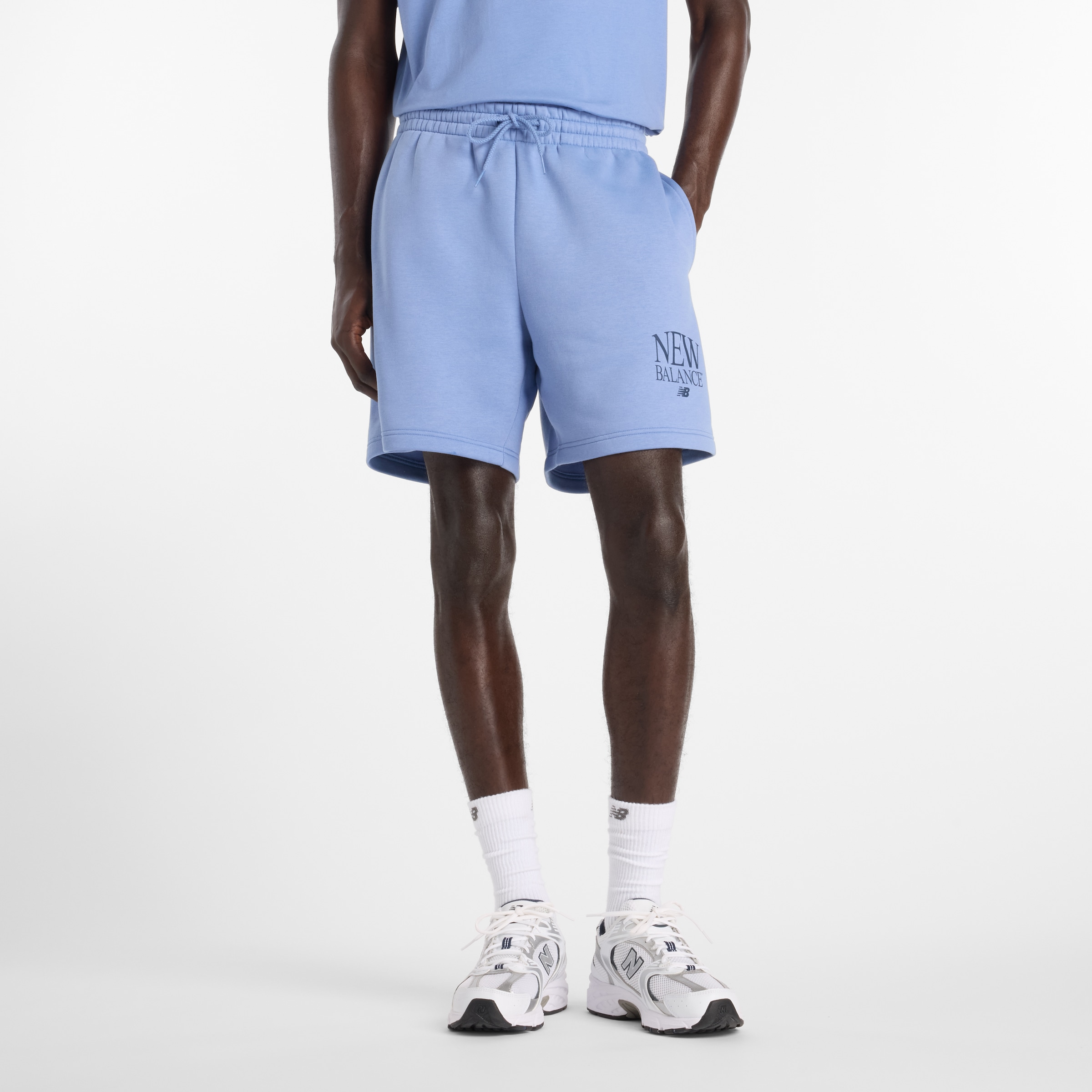 New Balance Sweatshorts  aus weicher Fleece-Qualität, mit Kordelverschluss, bequeme Passform