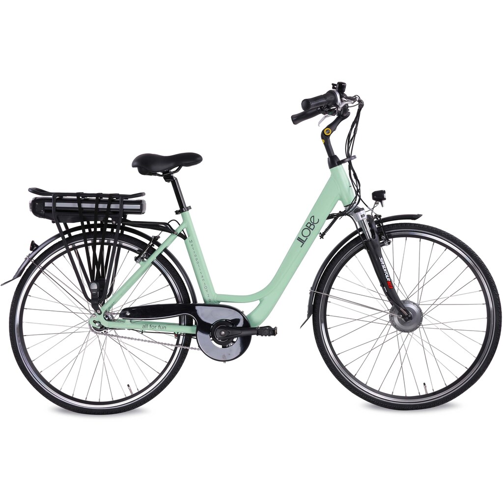 LLobe E-Bike »Metropolitan JOY 2.0, 10Ah«, 7 Gang, Shimano, Frontmotor 250 W