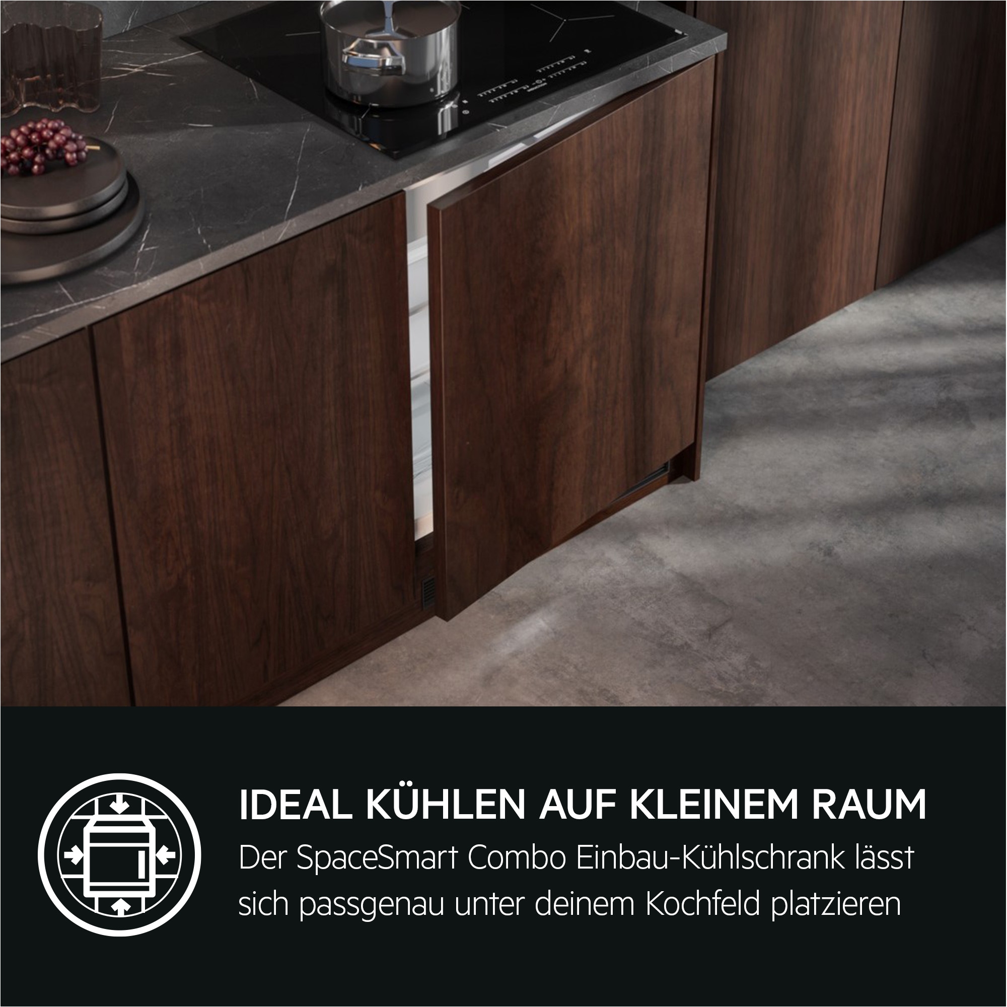 AEG Einbaukühlschrank 6000 »OSK6I82EF« 81,9 cm hoch 59,6 cm breit SpaceSmart Combo: Optimale Lebensmittelkühlung