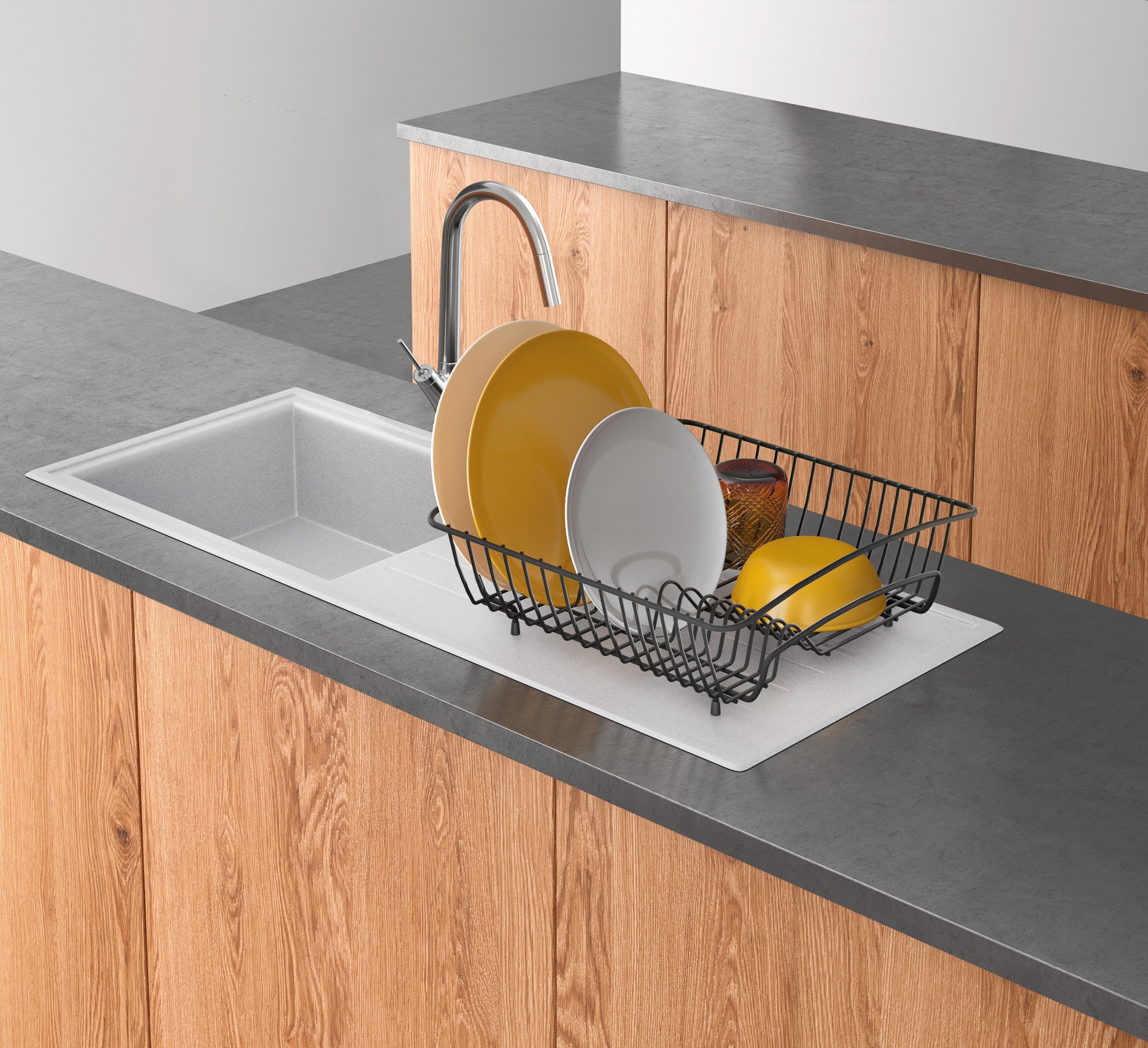 Metaltex Geschirrständer »Rocky-40  Lava« exclusive TouchTherm® Beschichtung, quadratisch