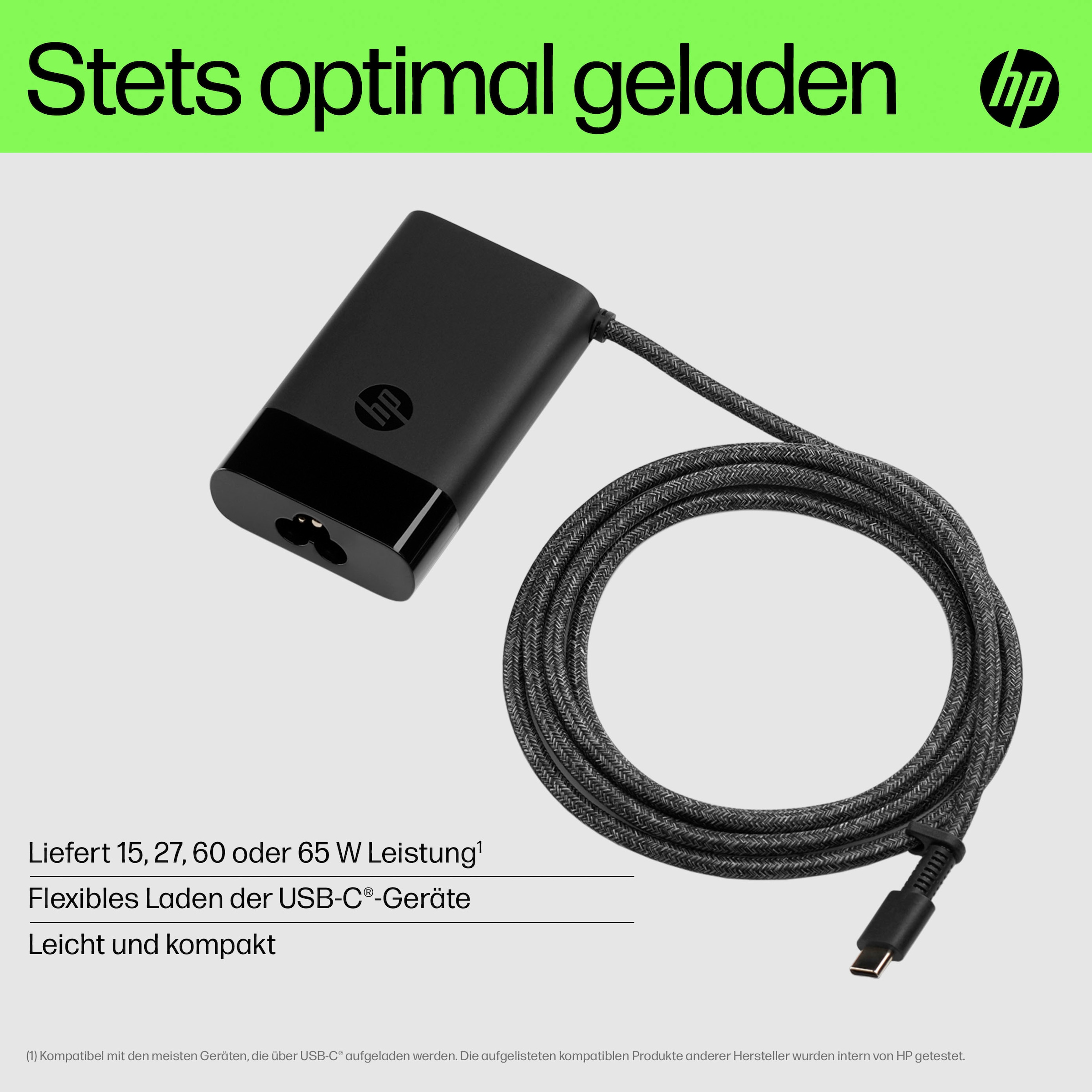 HP Notebook-Netzteil »65W USB-C Laptop Charger«
