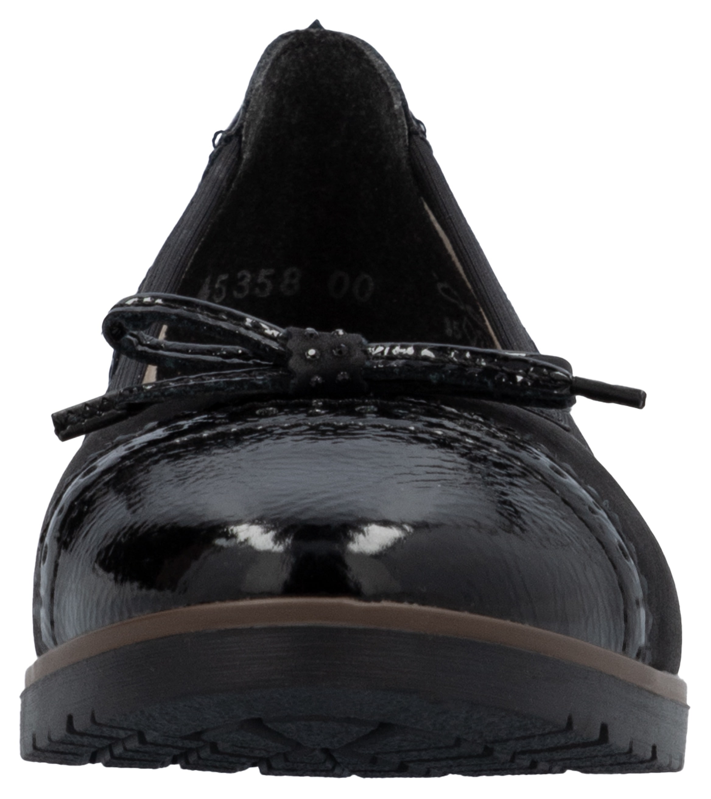Rieker Ballerina, Loafer, Schlupfschuh, Flats, Slipper, Businessschuh mit Schleifchen