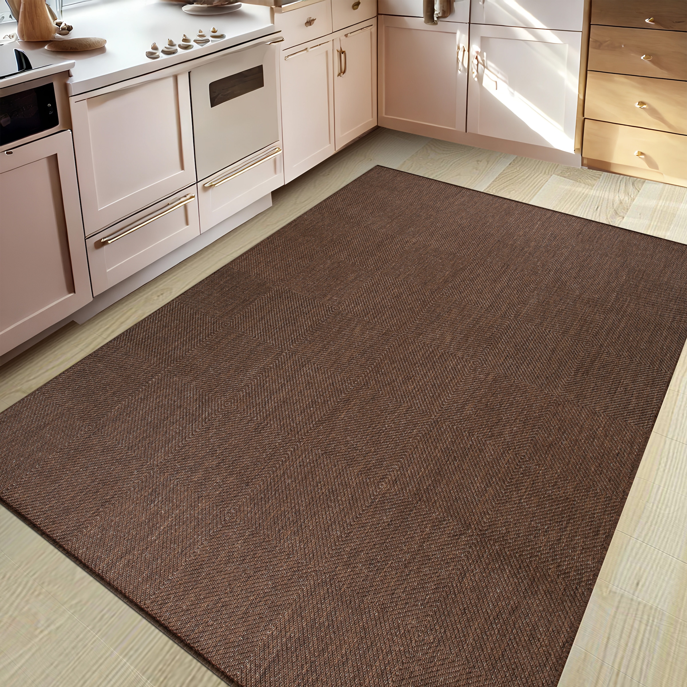 my home Teppich »Anna, auch als Läufer erhältlich« rechteckig 3 mm Höhe In- und Outdoor geeignet, Sisal-Optik, Wetterfest & UV-beständig