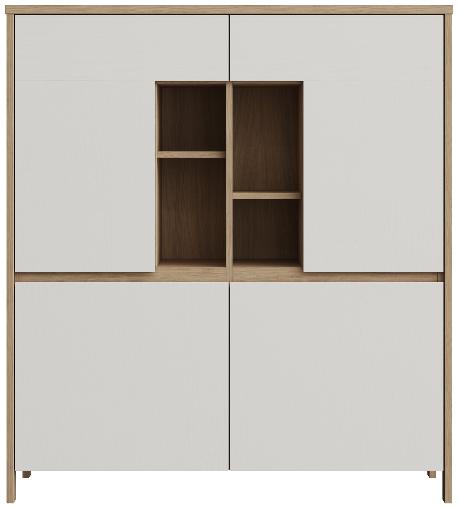 Home affaire Highboard »Stranda, moderner Schrank, Stauraumelement im Scandic-Style«, elegante Rahmenoptik, ausreichend Stauraum, vielseitig einsetzbar