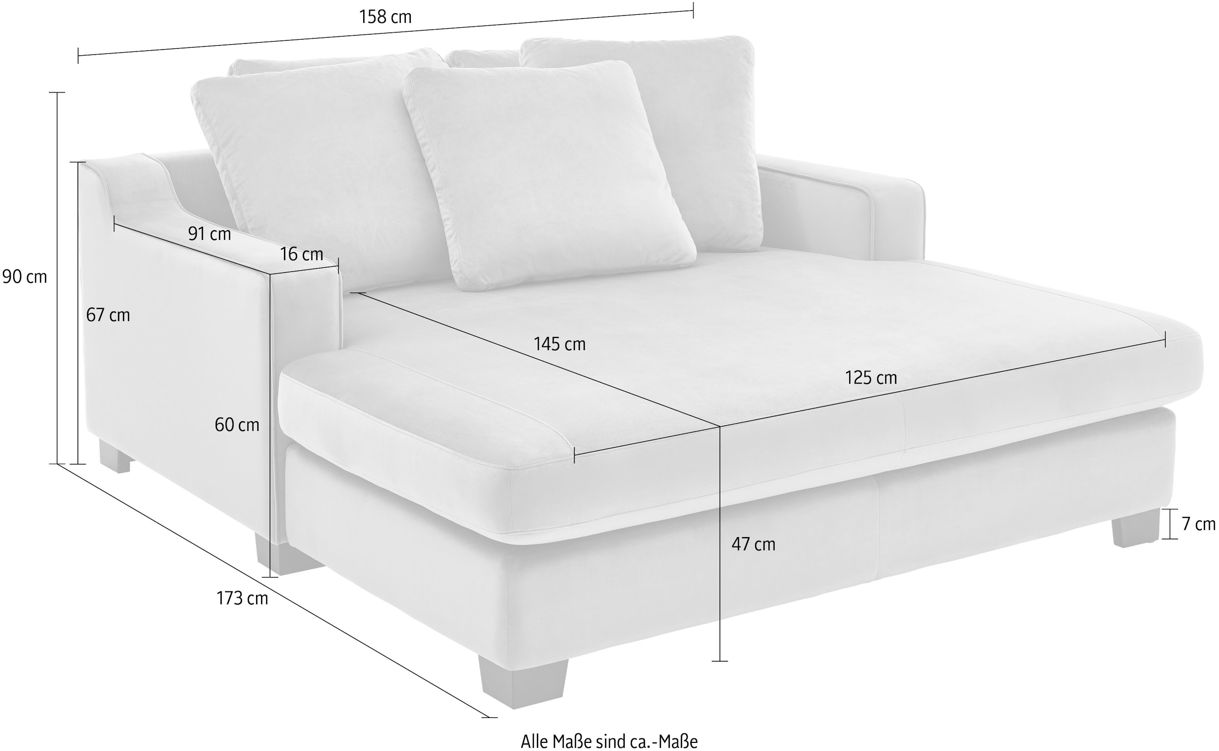 ATLANTIC home collection XXL-Sessel »Nobel«, Megasessel, Loveseat, inkl. 5 Rückenkissen, frei im Raum stellbar