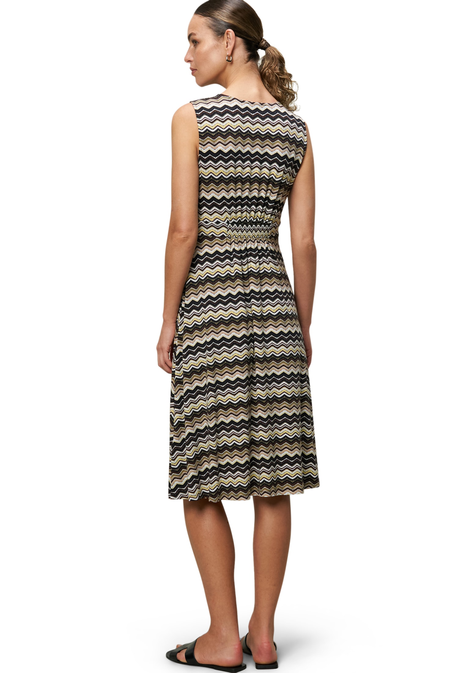Zero Midikleid »Midikleid mit Zickzackmuster«