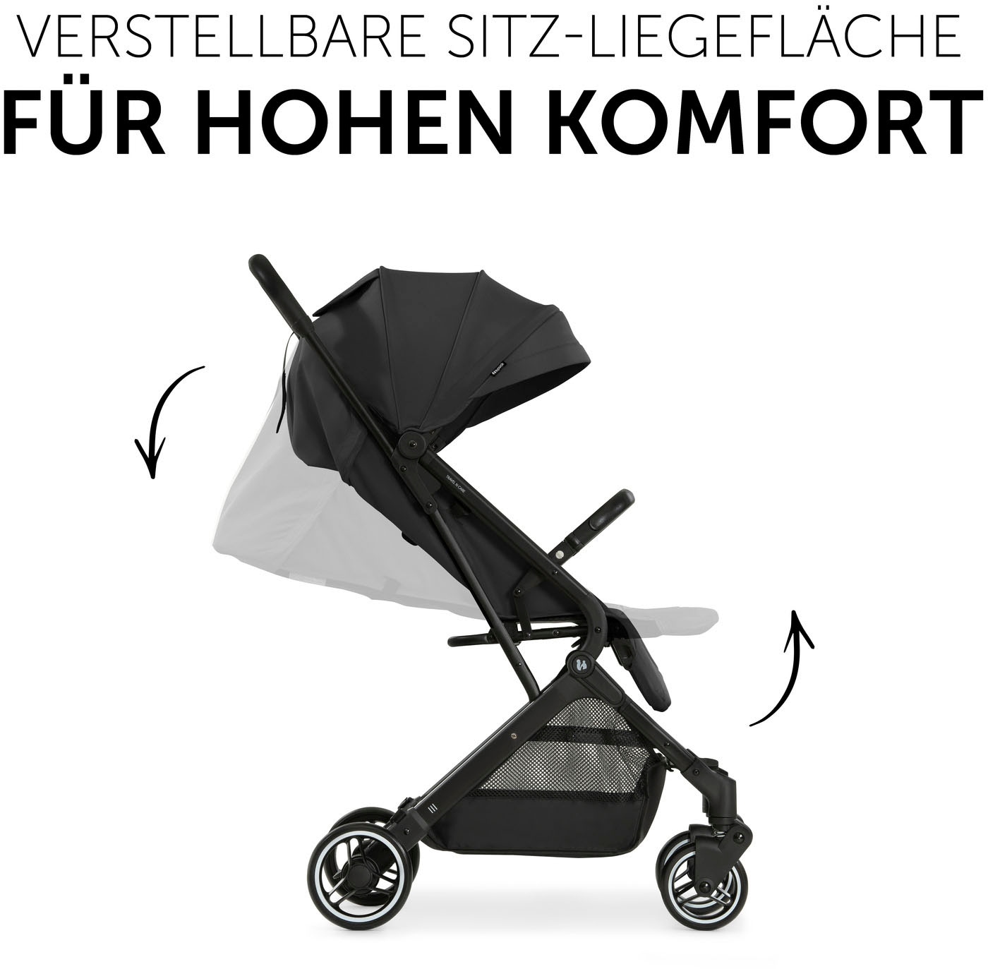 Hauck Kinder-Buggy »Travel N Care, black«, 22 kg