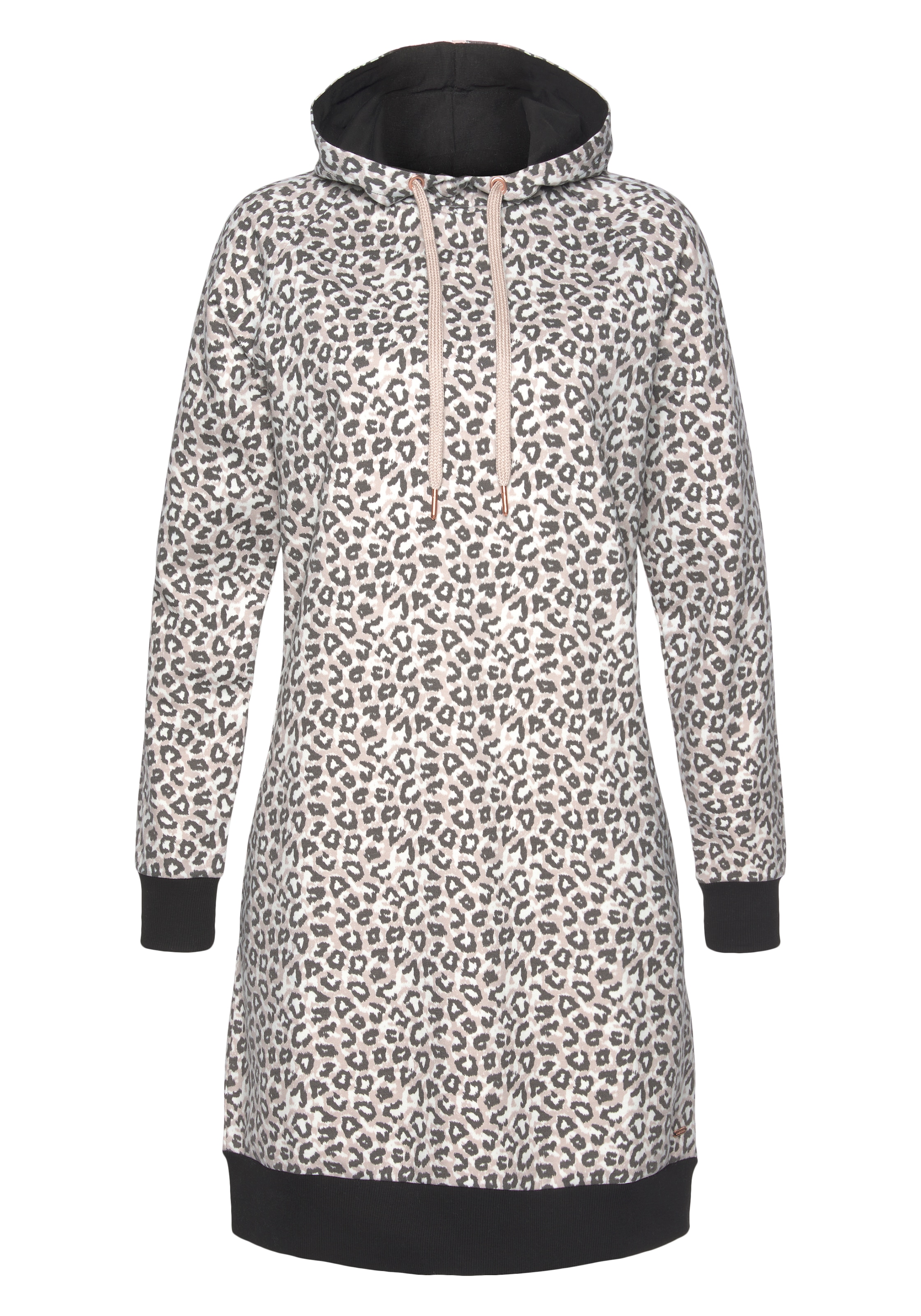 LASCANA Sweatkleid, mit Kapuze und seitlichen Eingrifftaschen, Loungewear