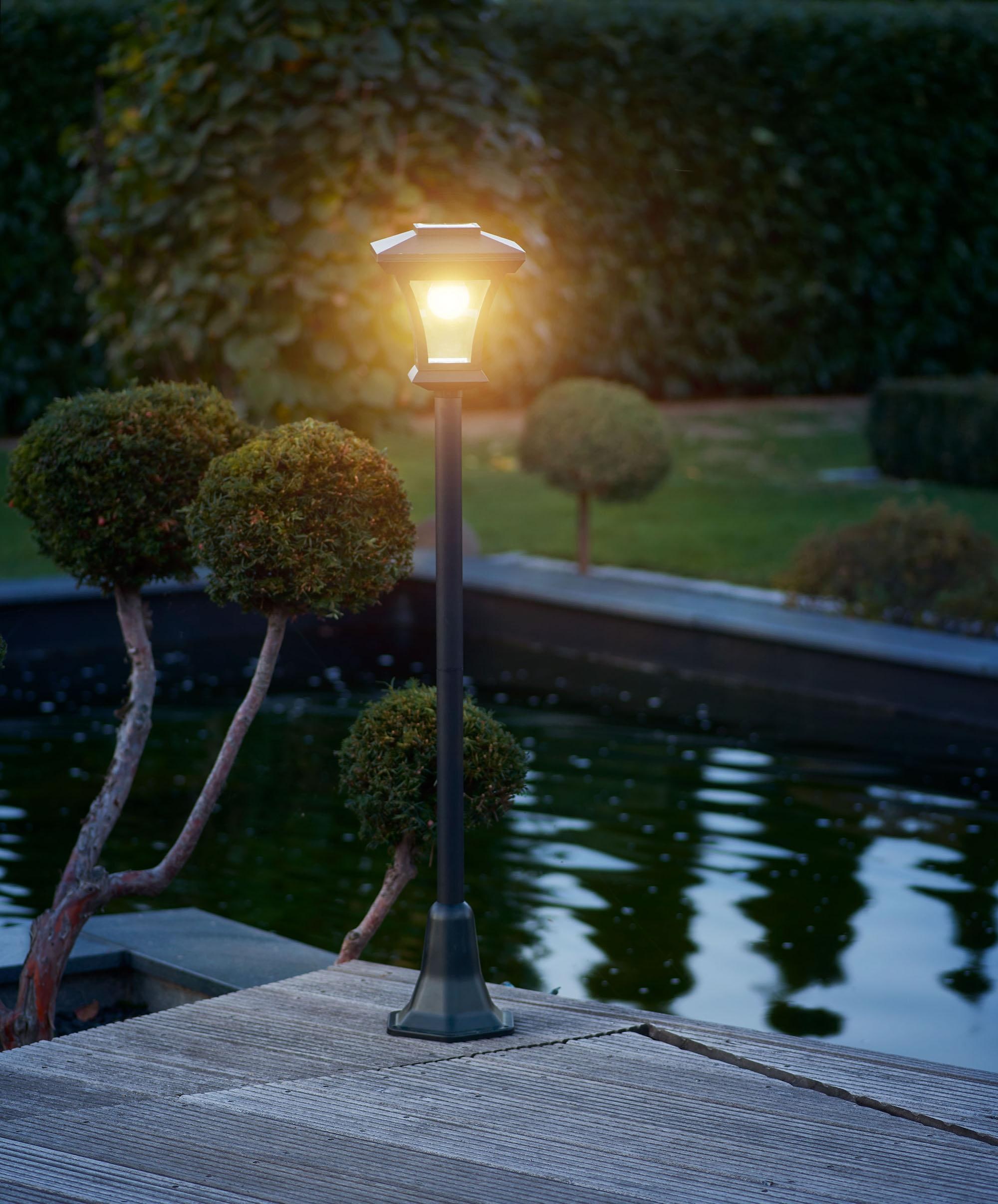 IC Gardenstyle LED Außen-Stehlampe »LATERNE«, Leuchtmittel LED-Board | LED fest integriert, LED Solar Laterne 120 cm