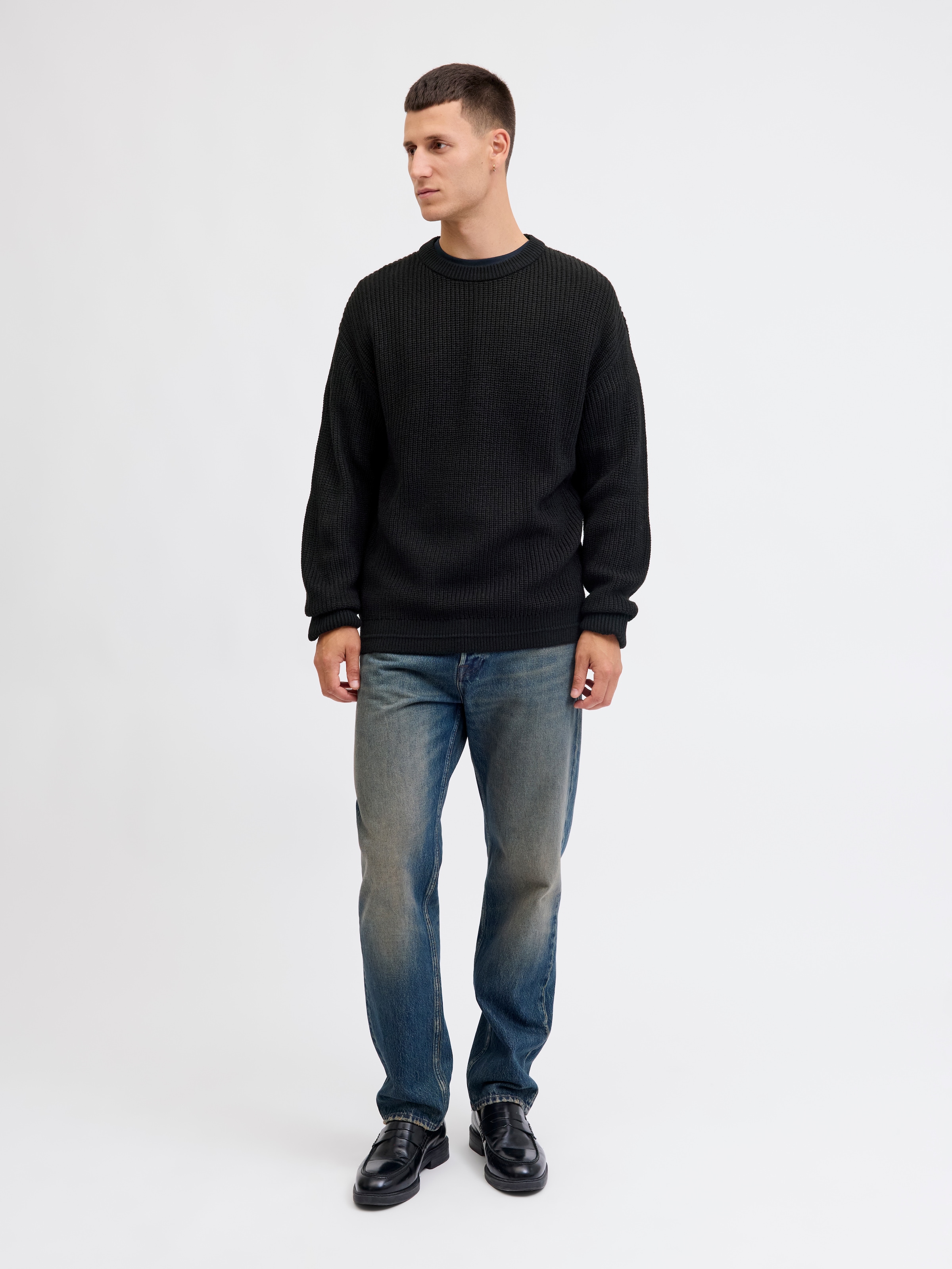 Jack & Jones Rundhalspullover »JJKAITO KNIT CREW NECK BF«