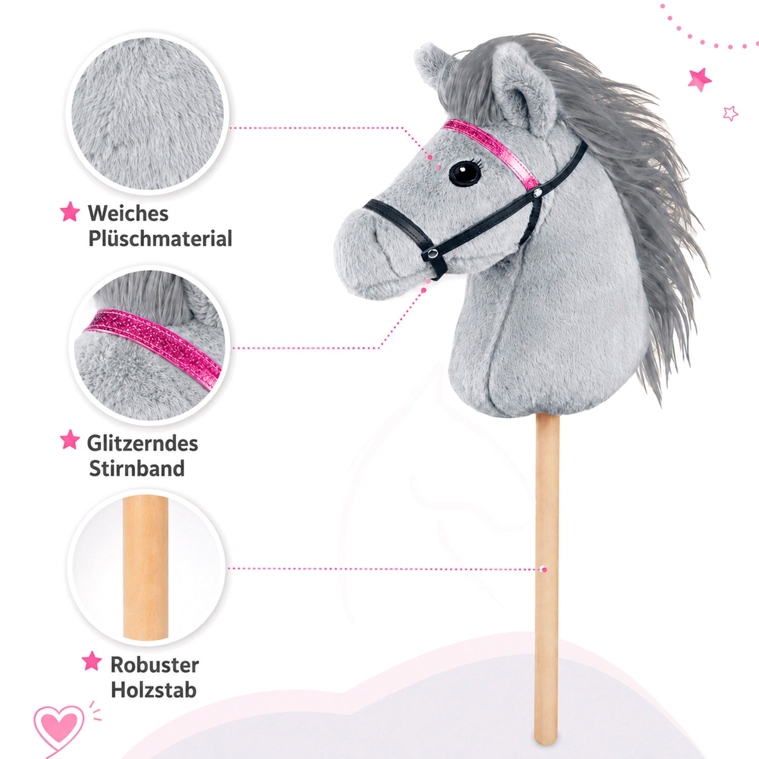Lena® Steckenpferd »Steckenpferd Hobby Horsing, 70cm«