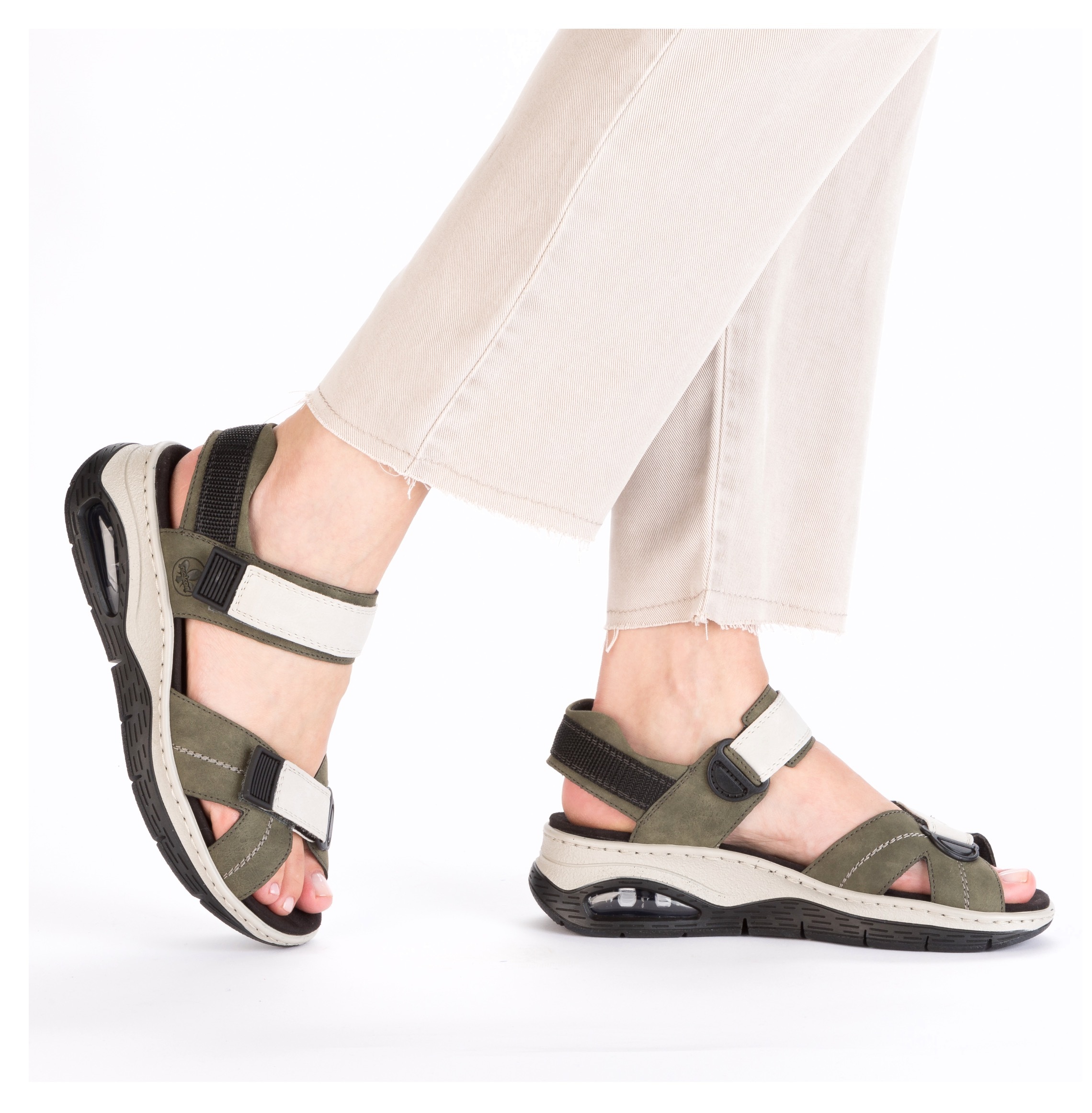 Rieker Trekkingsandale, Outdoorsandale, Sommerschuh, Klettschuh mit Rieker Air-Funktion