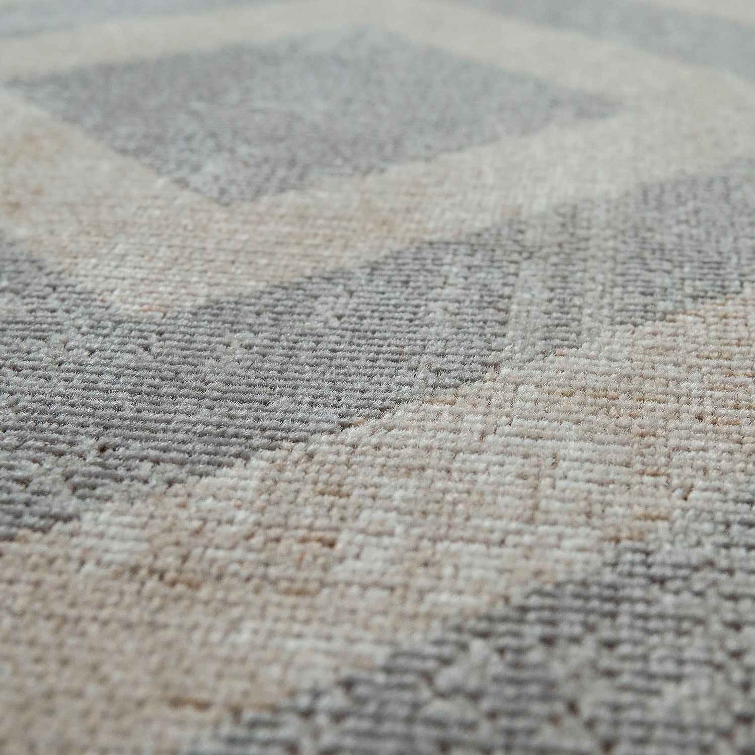 Paco Home Teppich »Poco 821« rund 6 mm Höhe Kurzflor, Rauten-Design, In- und Outdoor geeignet