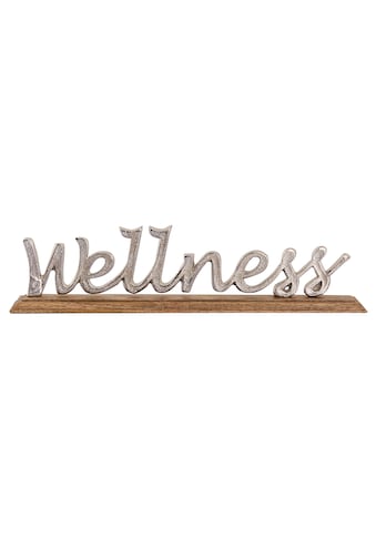 my home Deko-Schriftzug »Wellness«, (1 St.), aus Metall, auf Holz kaufen