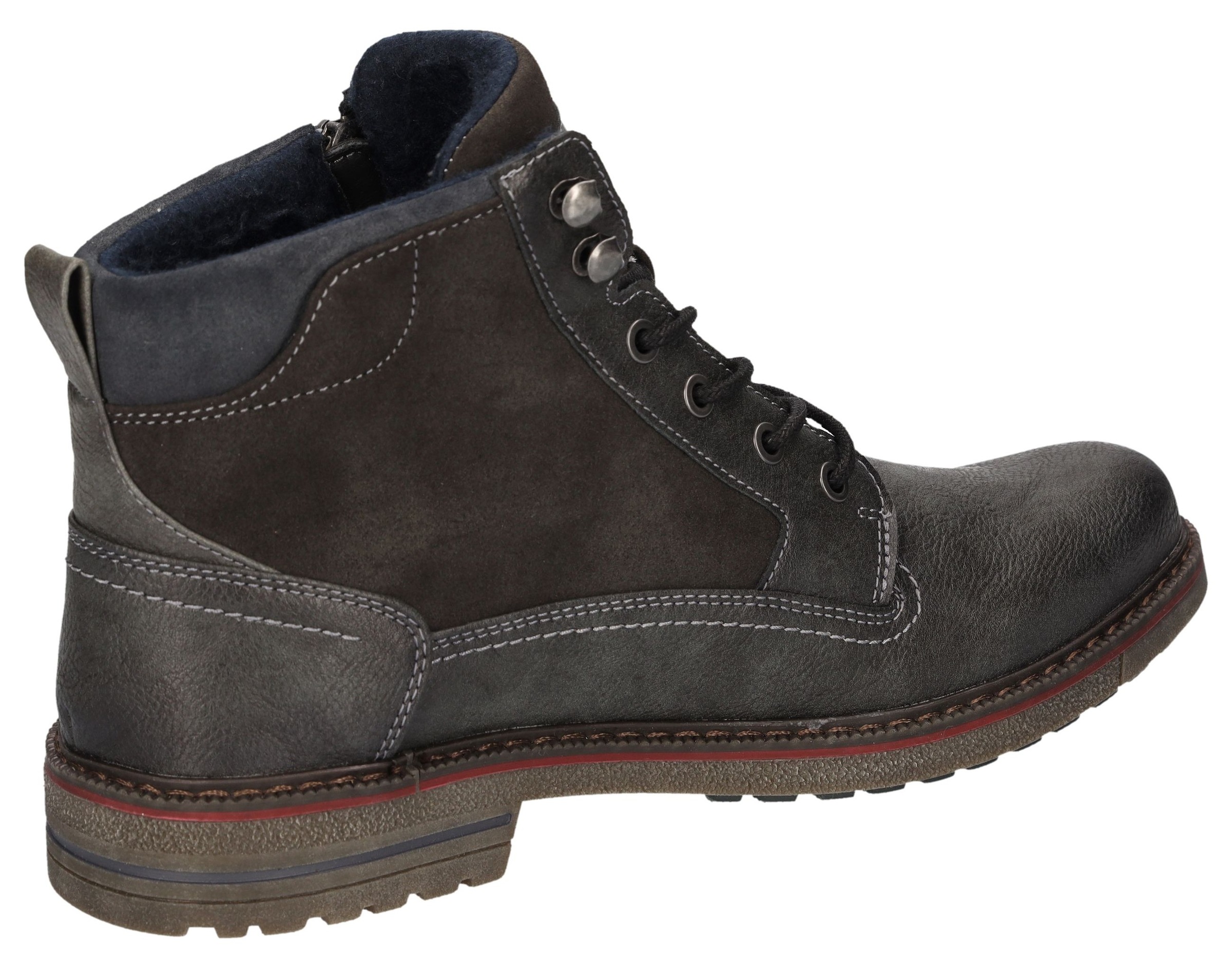 LERROS Schnürboots  Schnürboots, mit seitlichem Reißverschluss