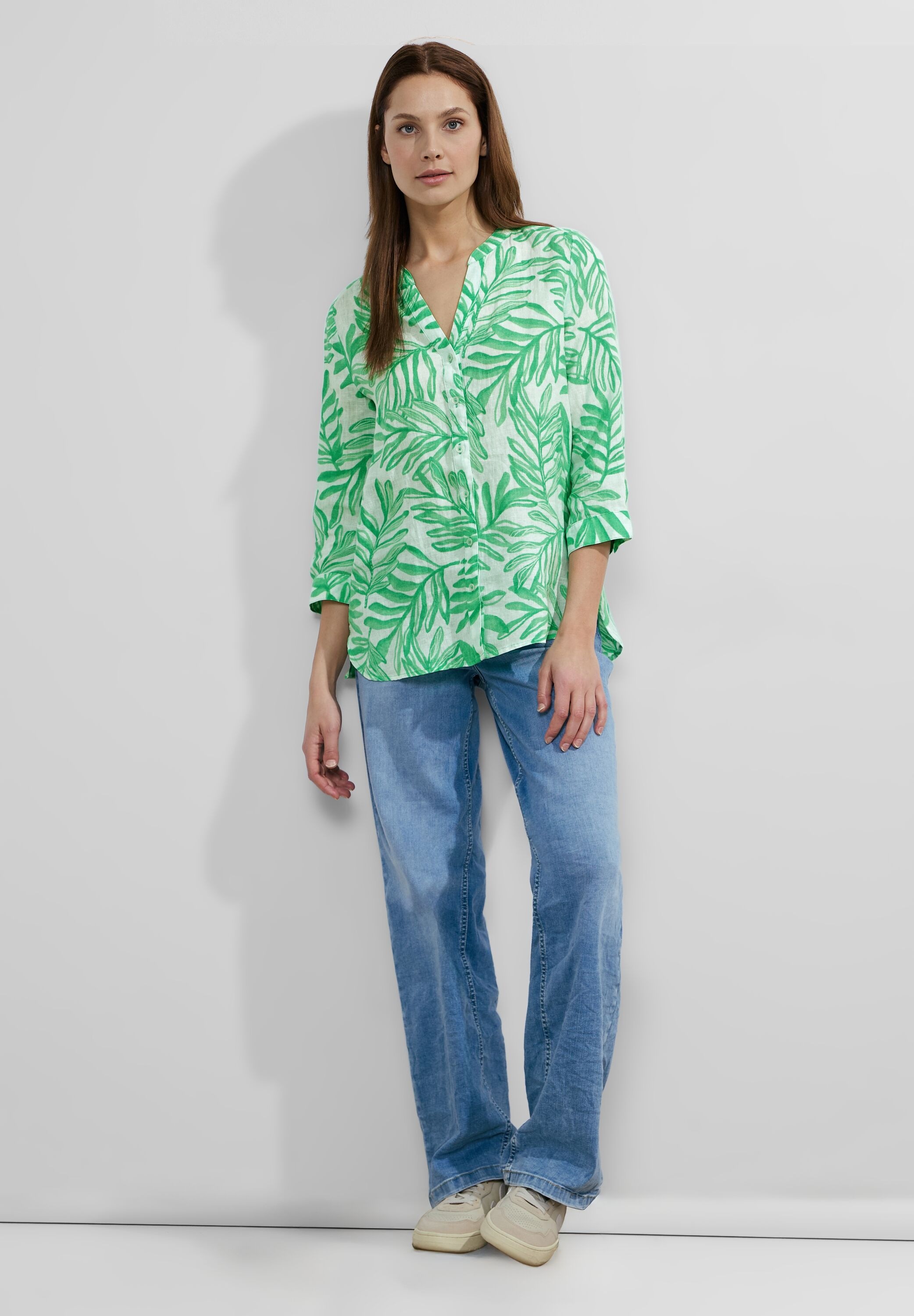 Cecil Shirtbluse, mit Blätterprint
