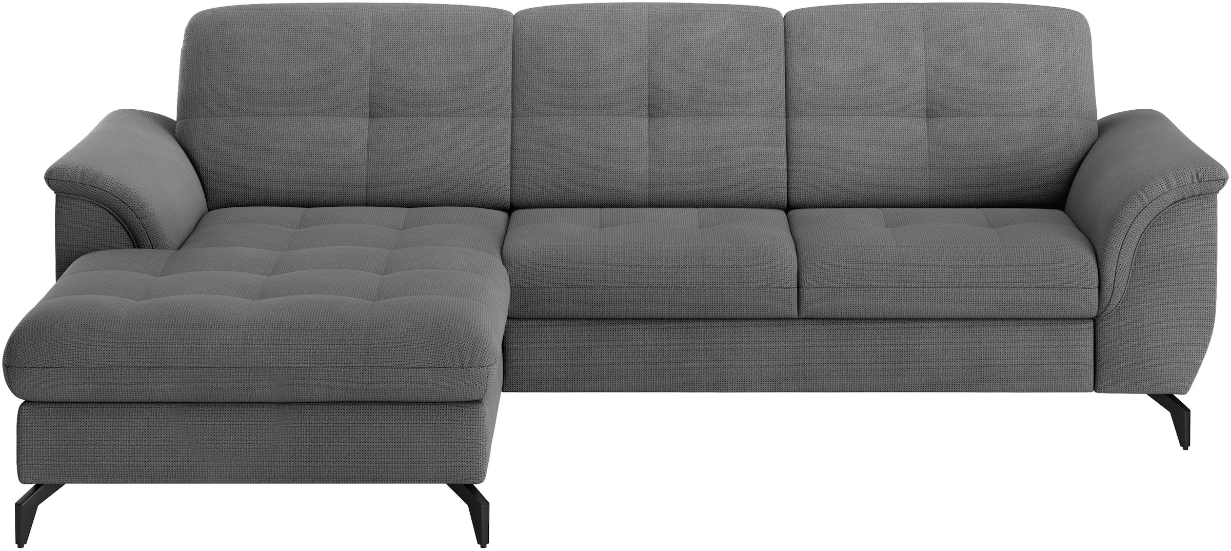 sit&more Ecksofa »Zora L-Form«, wahlweise mit Bettfunktion und Bettkasten