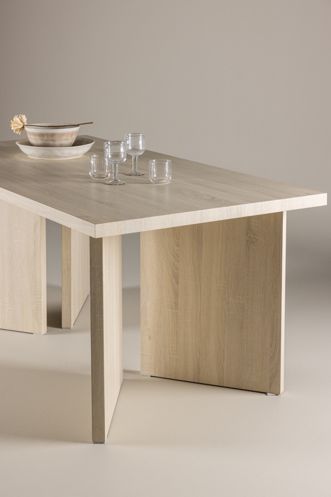 Venture Home Esstisch »Bassholmen, rechteckiger Esstisch, 180 × 90 cm« Esszimmertisch, MDF, rechteckig, einheitlich, einladend, robust