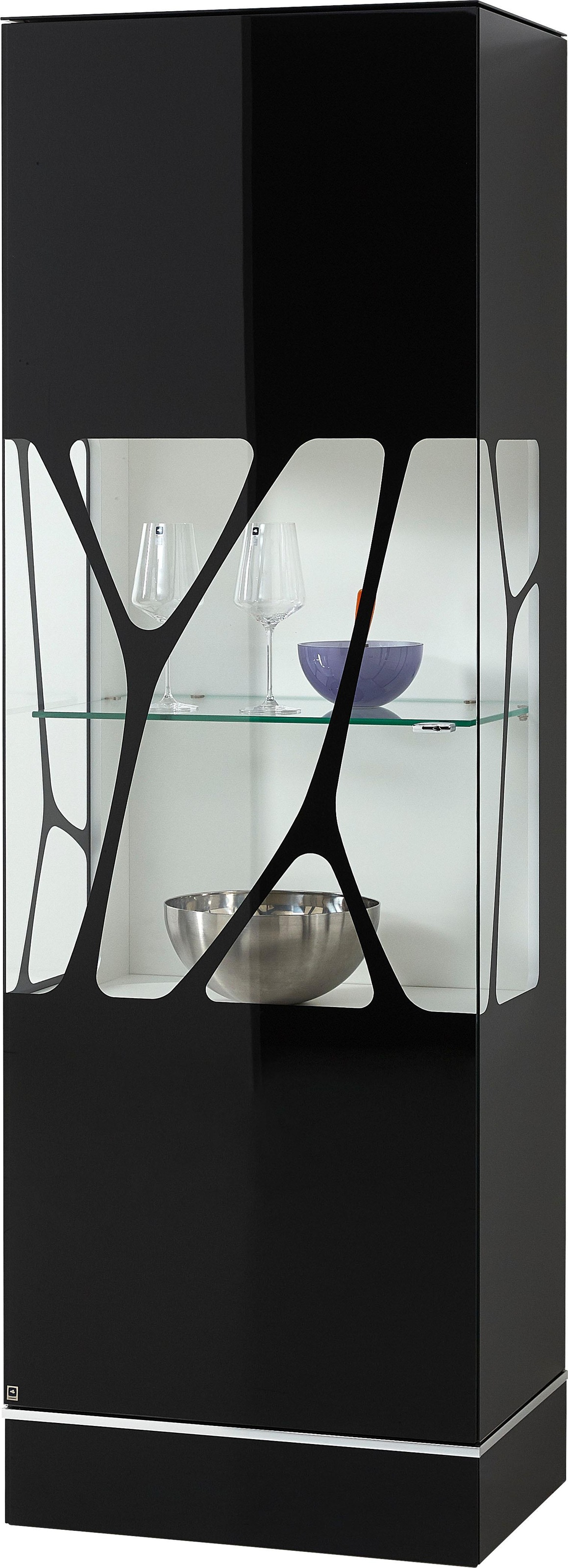 LEONARDO Glasvitrine »CUBE«, mit Genetics, wahlweise mit Beleuchtung, Höhe 192 cm
